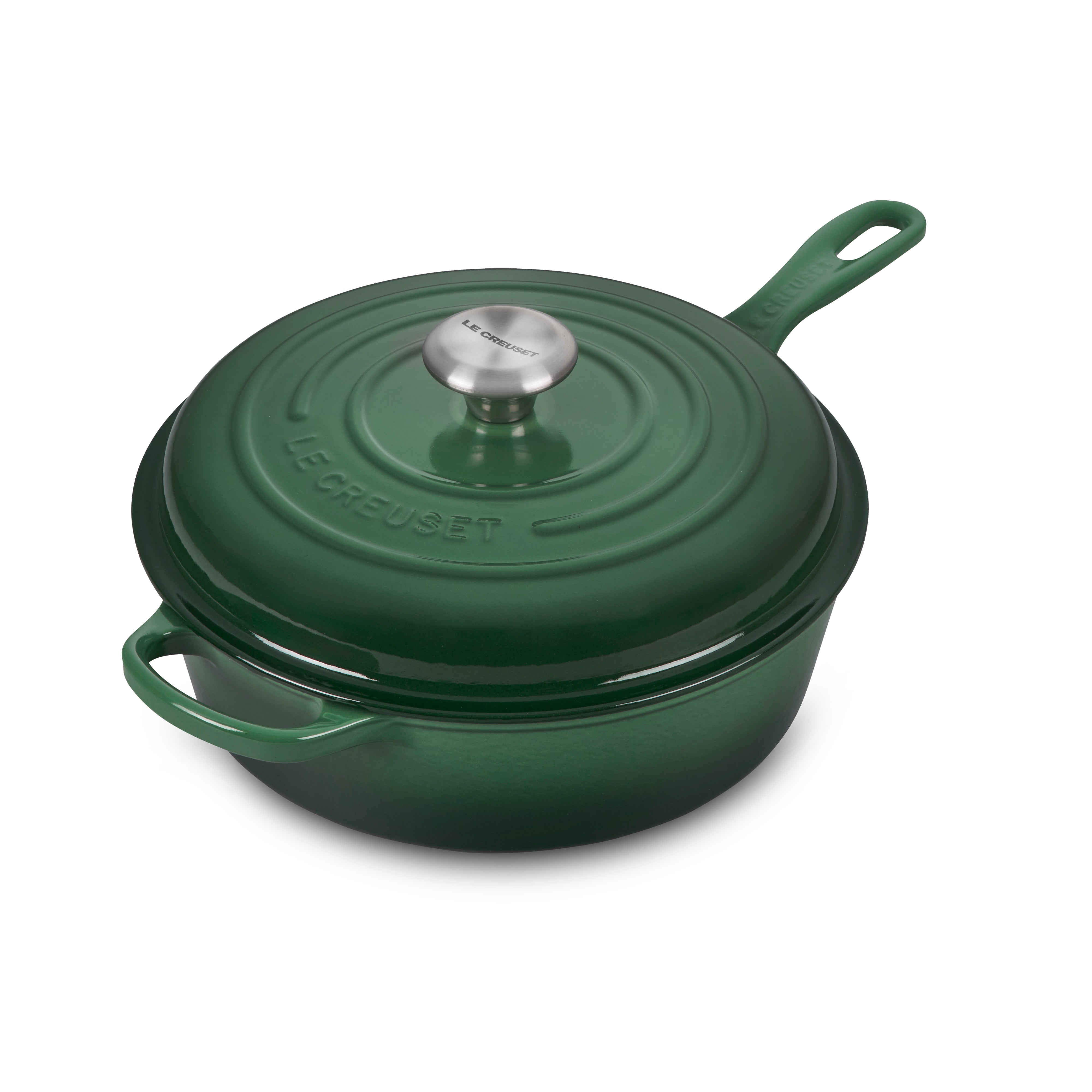 Le Creuset Artichaut Cassadou showcasing its ergonomic handle and lid design.
