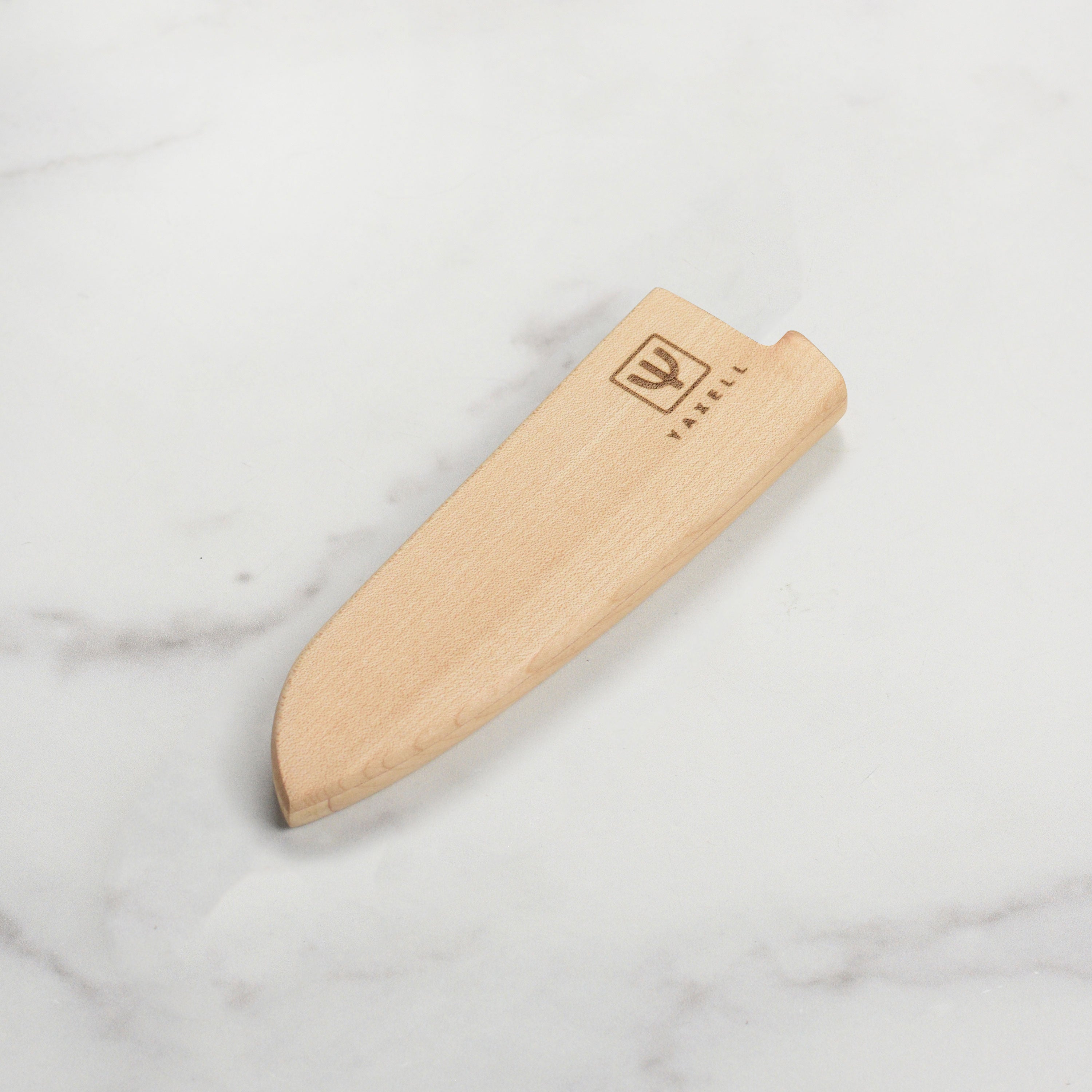 Yaxell magnetic knife cover for paring knife angled to show magnet placement