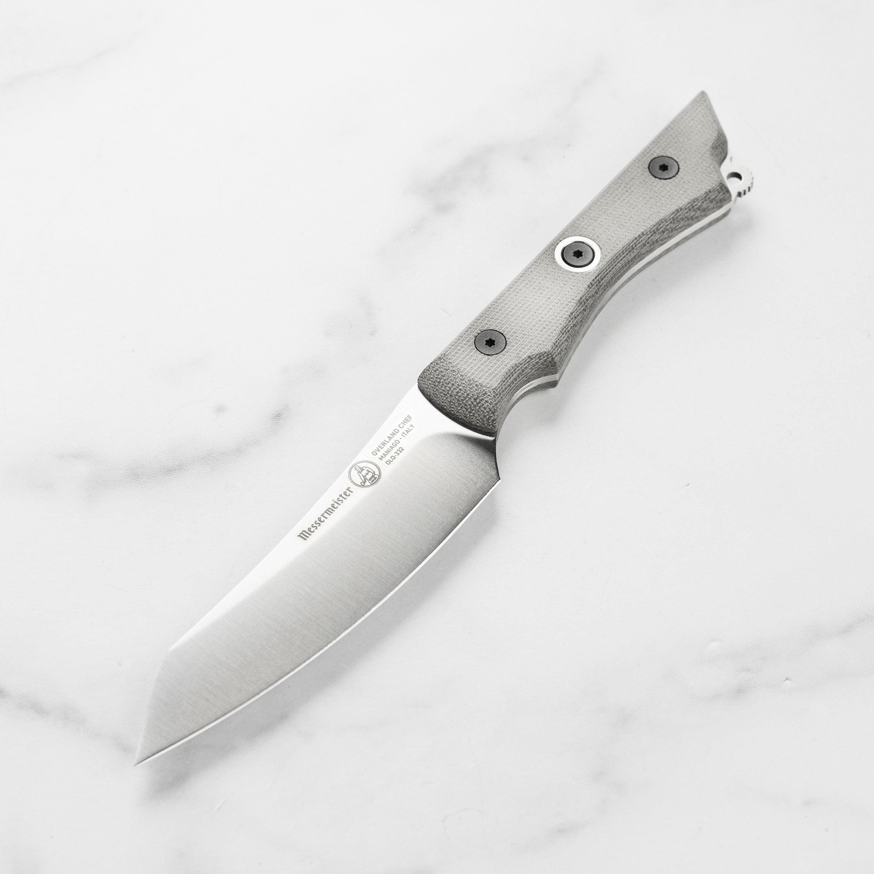 Messermeister utility knife with textured handle and sharp blade for kitchen tasks