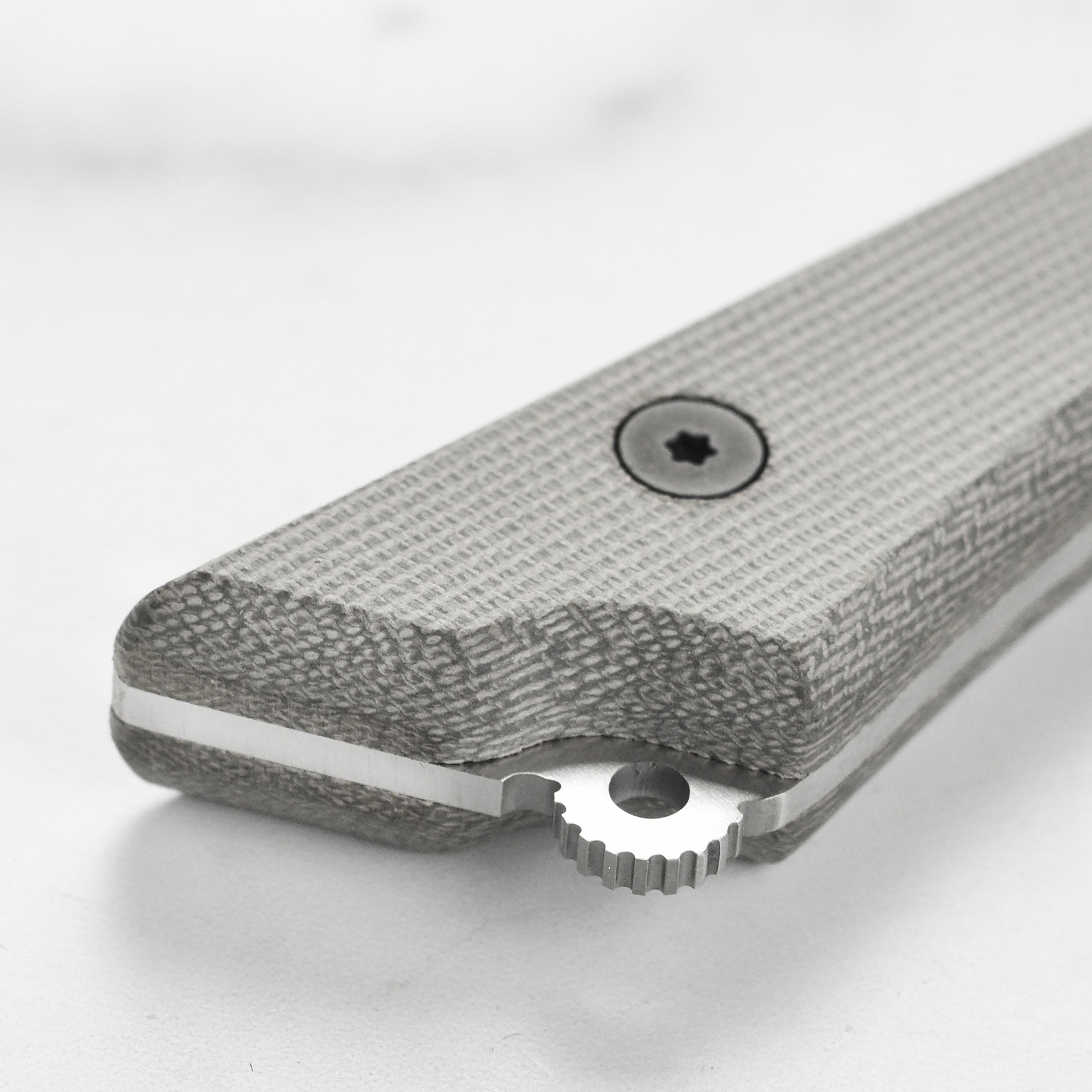 Messermeister utility knife with textured handle and sharp blade for kitchen tasks