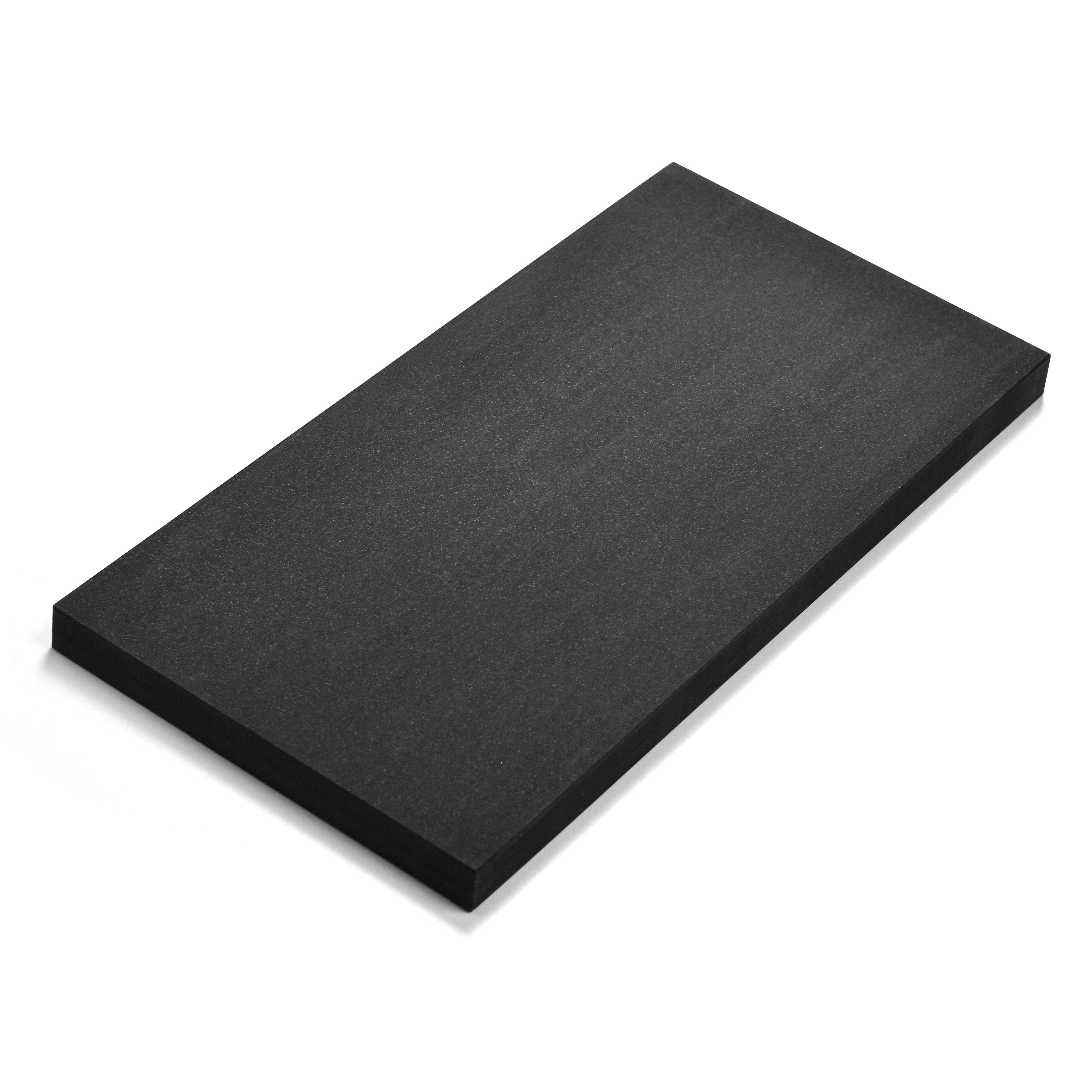 Top view of the Asahi Matte ProGrip rubber cutting board showing matte finish and wood powder texture
