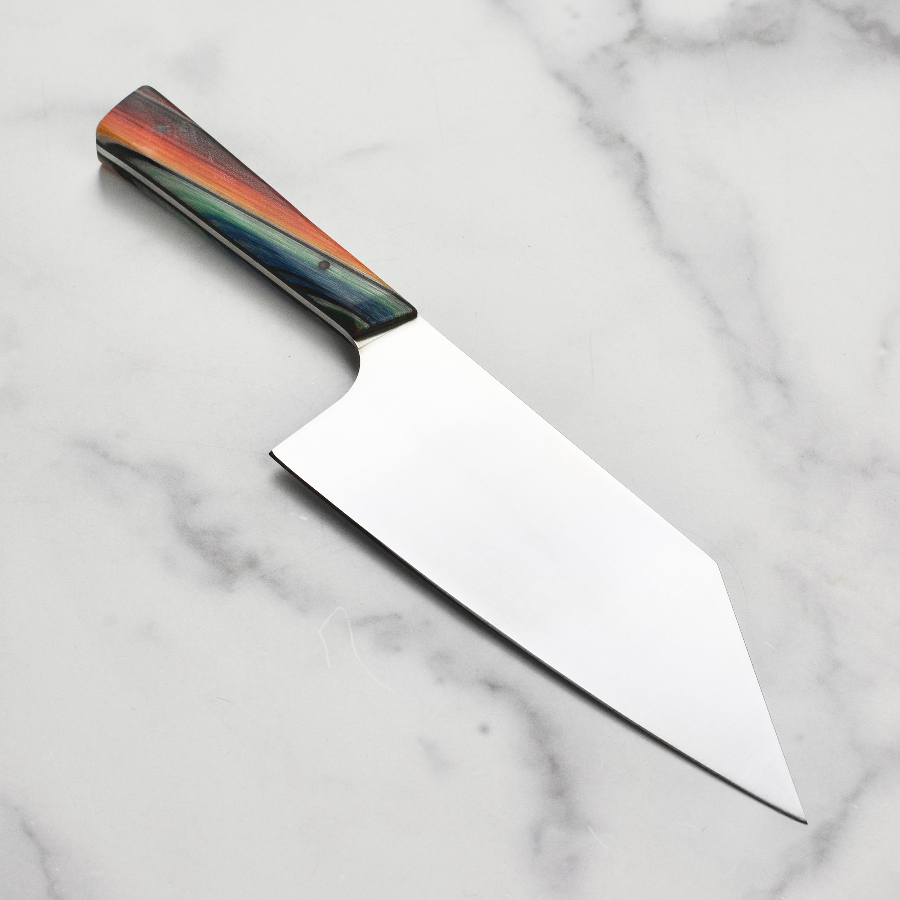 Baja Chefs Chopper with detailed Nitro-V stainless steel blade and G-Carta handle.