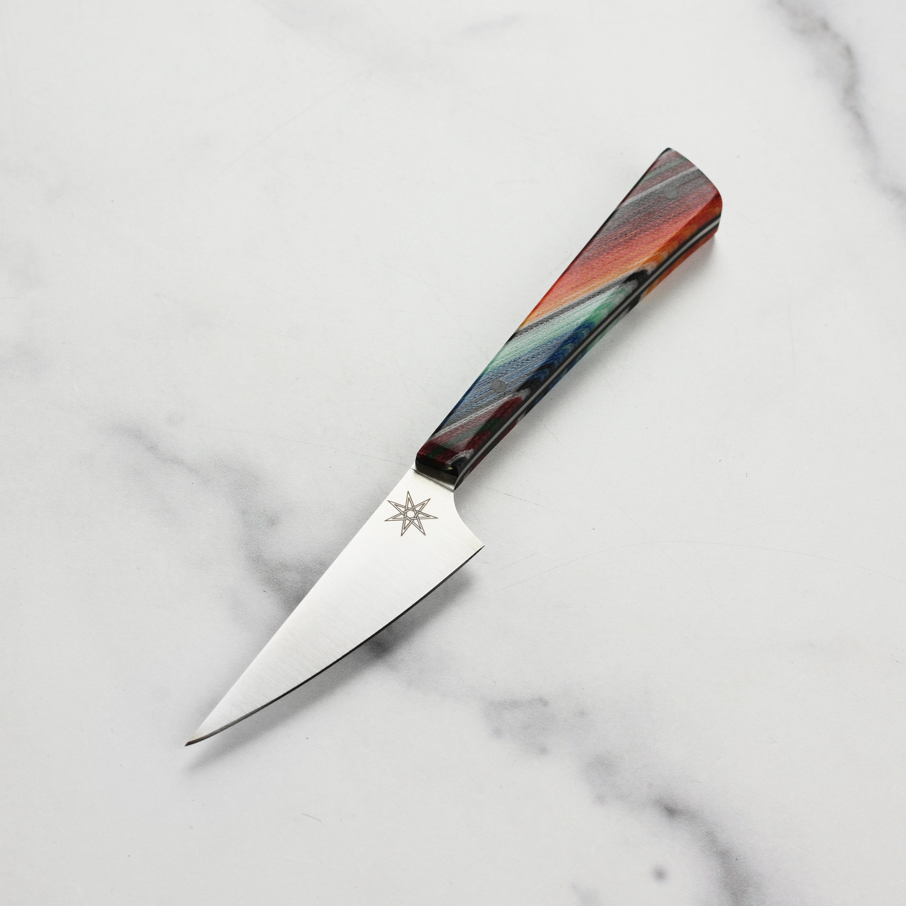 Artisan paring knife with G-Carta handle for precise slicing