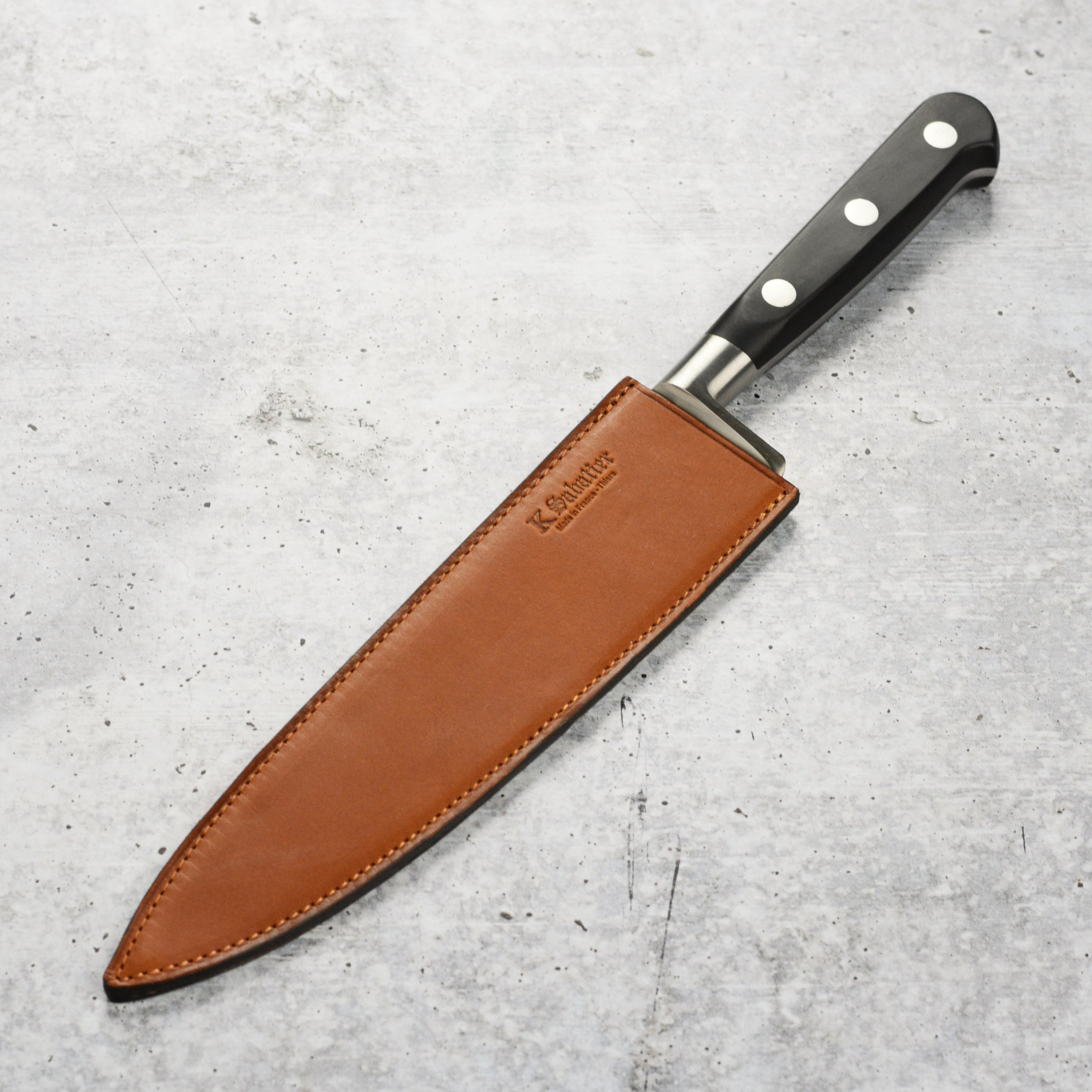 High-quality image of K Sabatier Authentique 1834 Limited Edition 8" Chefs Knife showing the blade and handle design.