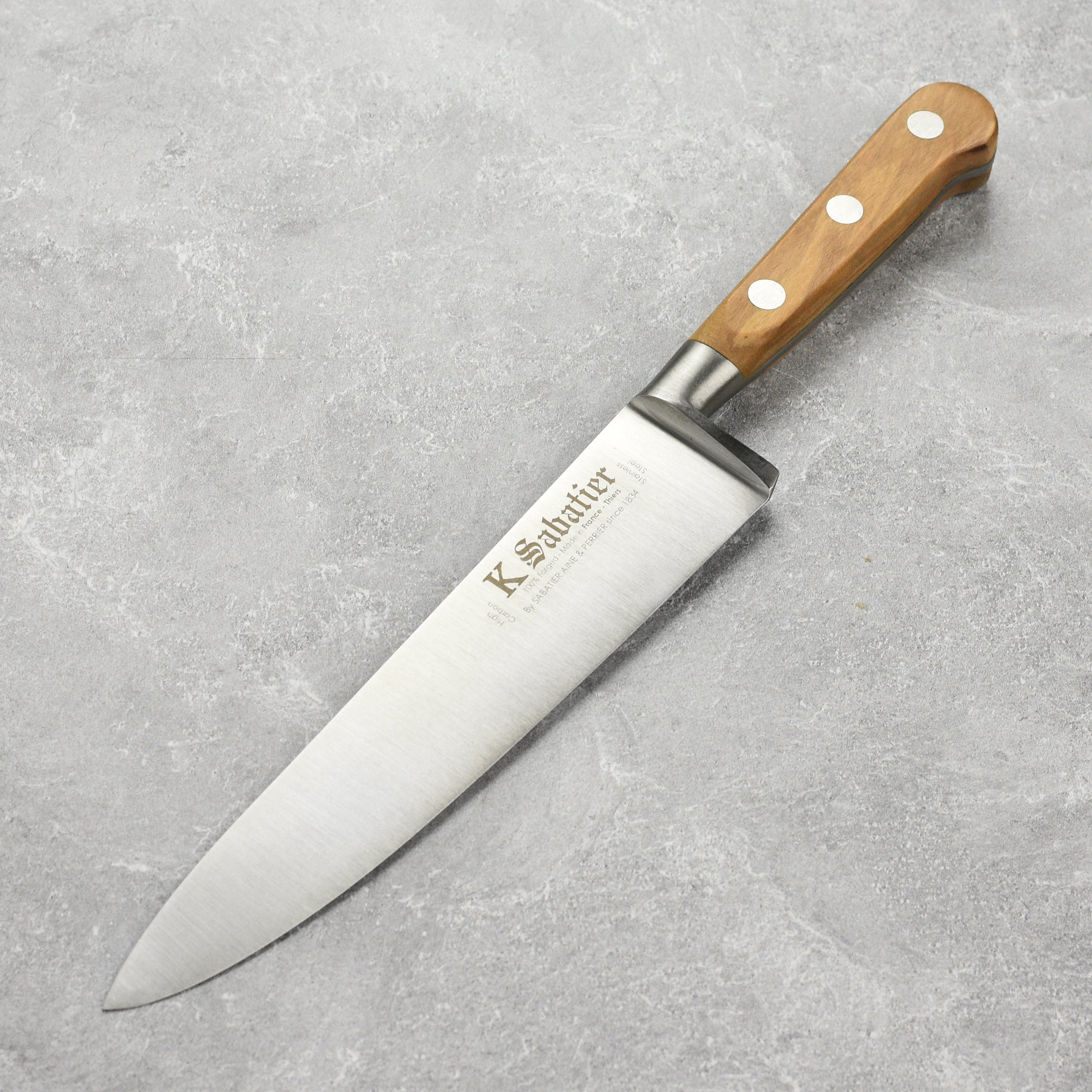 K Sabatier Olive Wood Chef's Knife - 8" Premium Quality - Image 7