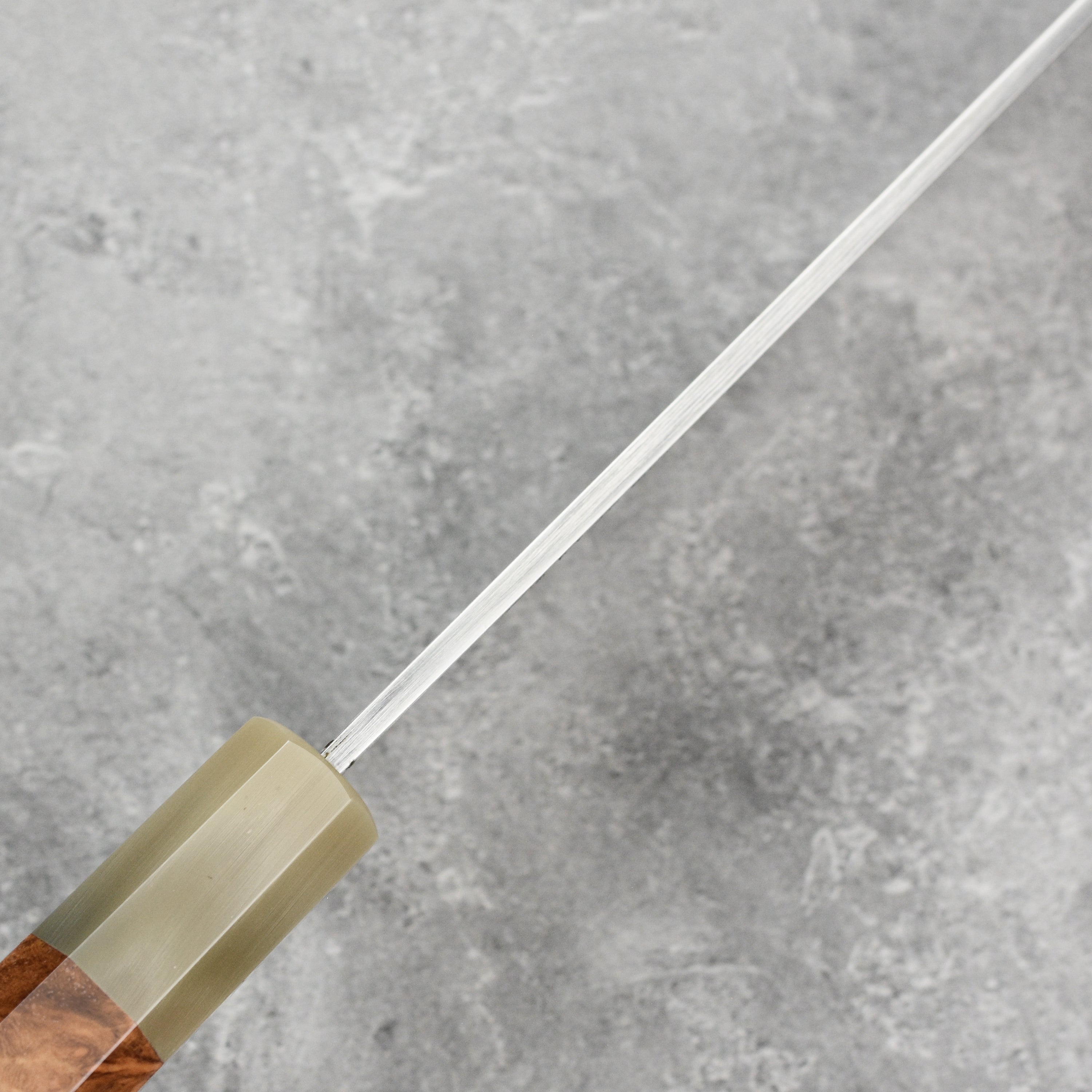 Keskin chef knife in hand, demonstrating balanced design and traditional craftsmanship