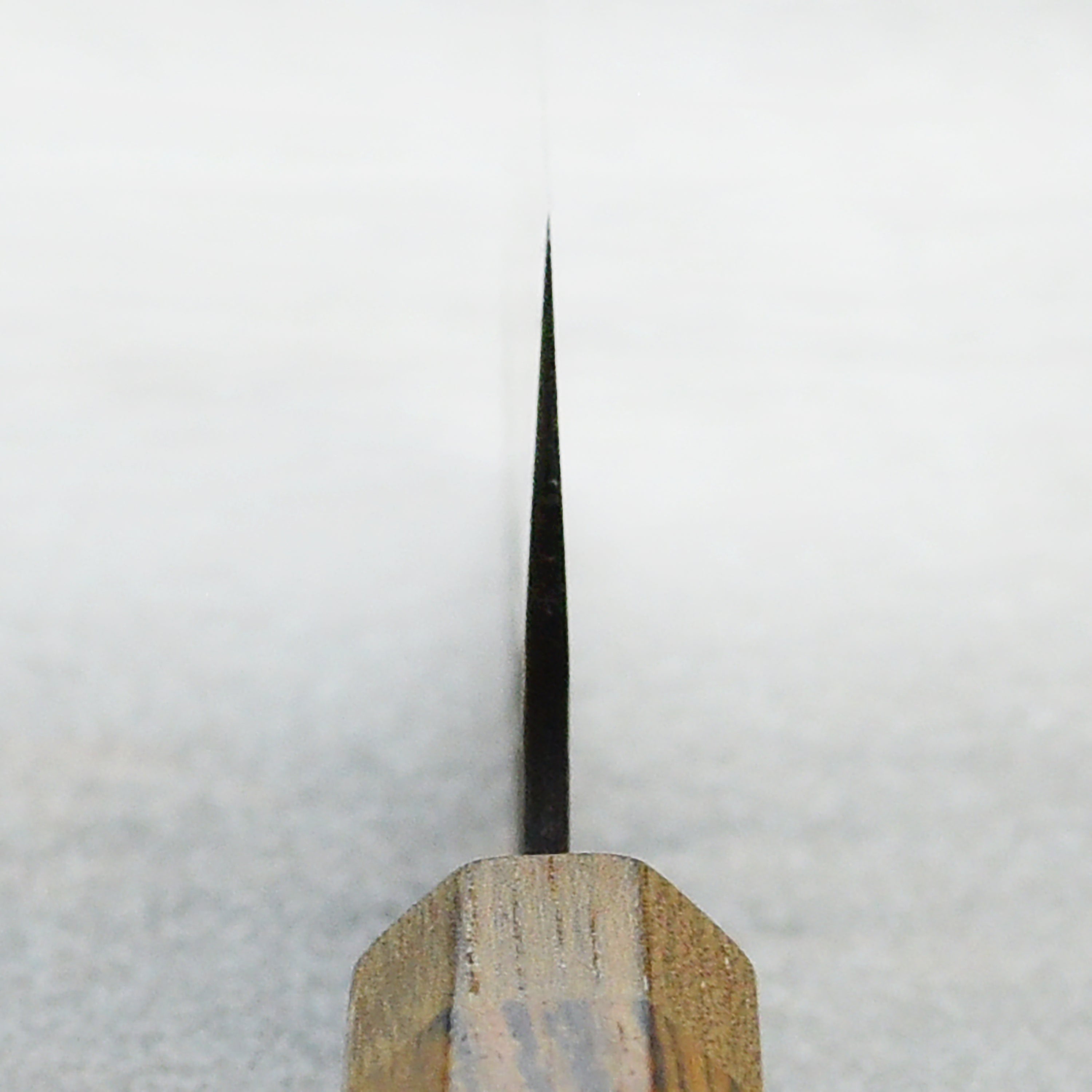 Ittetsu Aogami Bunka knife in use, effortlessly slicing through vegetables on a cutting board.