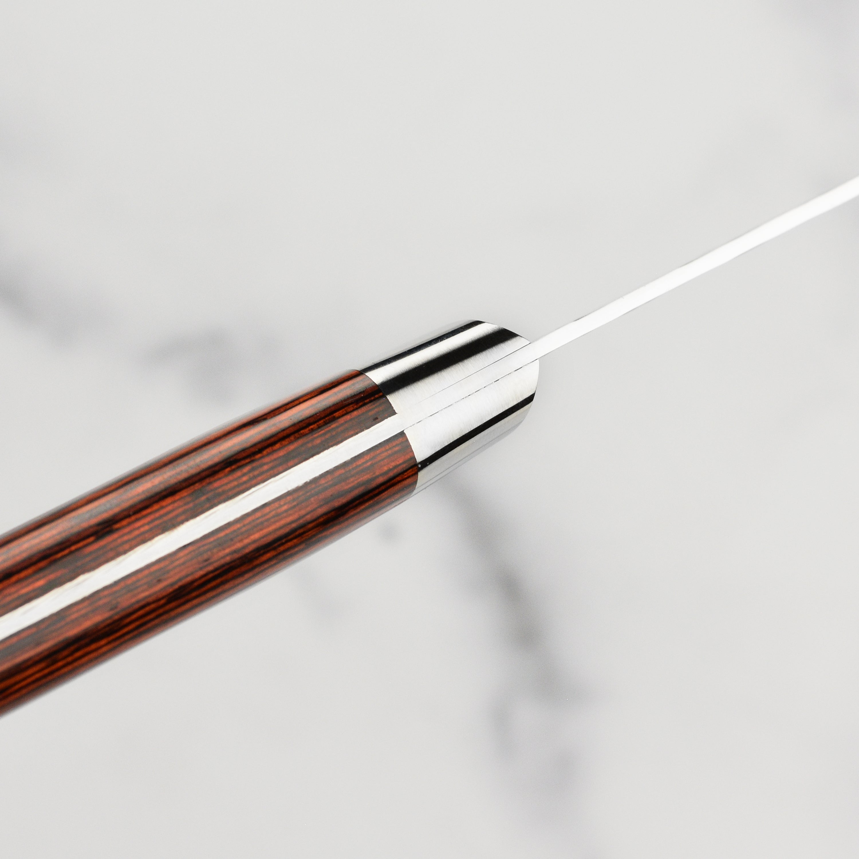 Japanese petty knife with full-tang mahogany handle for home chefs