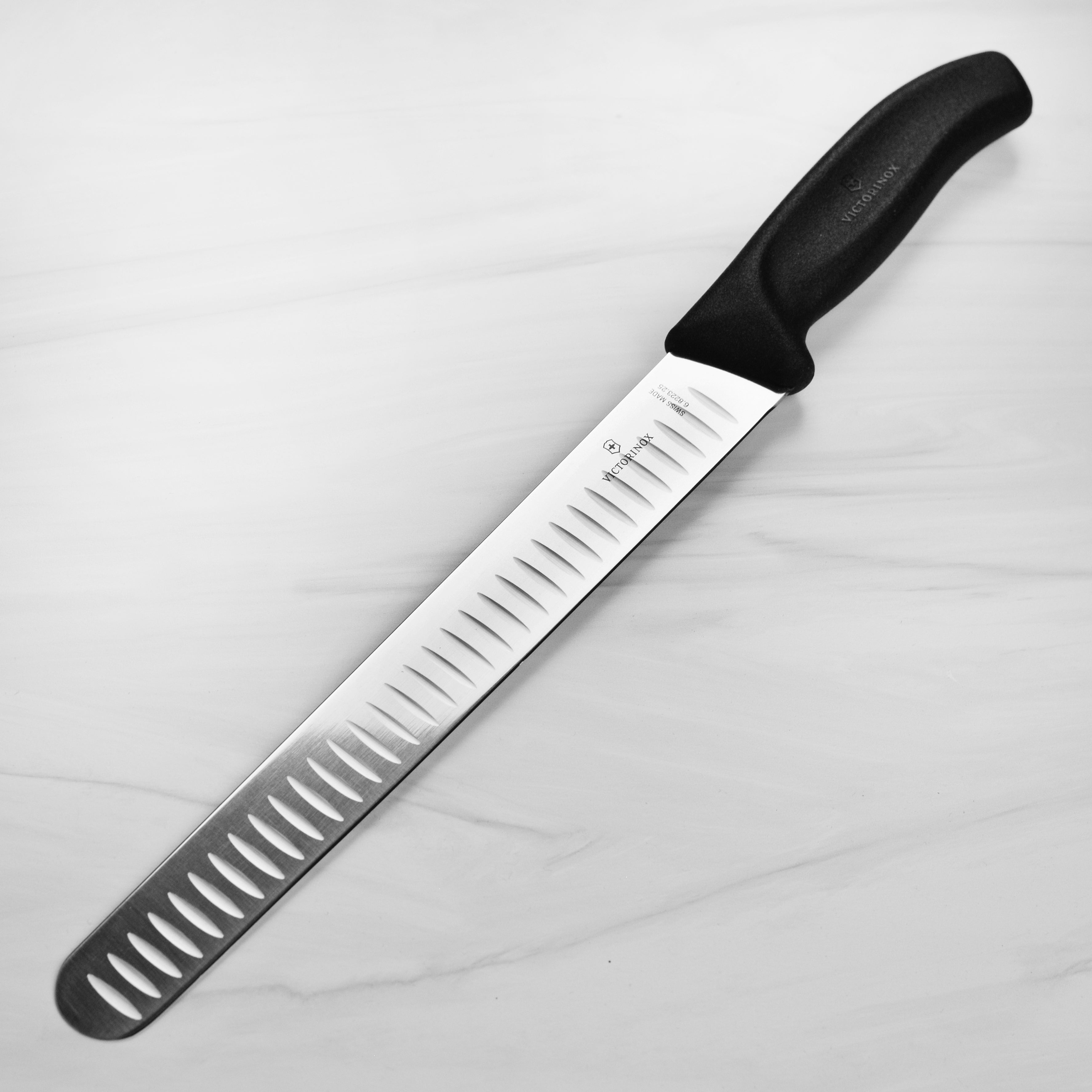 Victorinox Swiss Classic slicing knife blade close-up for precise cutting