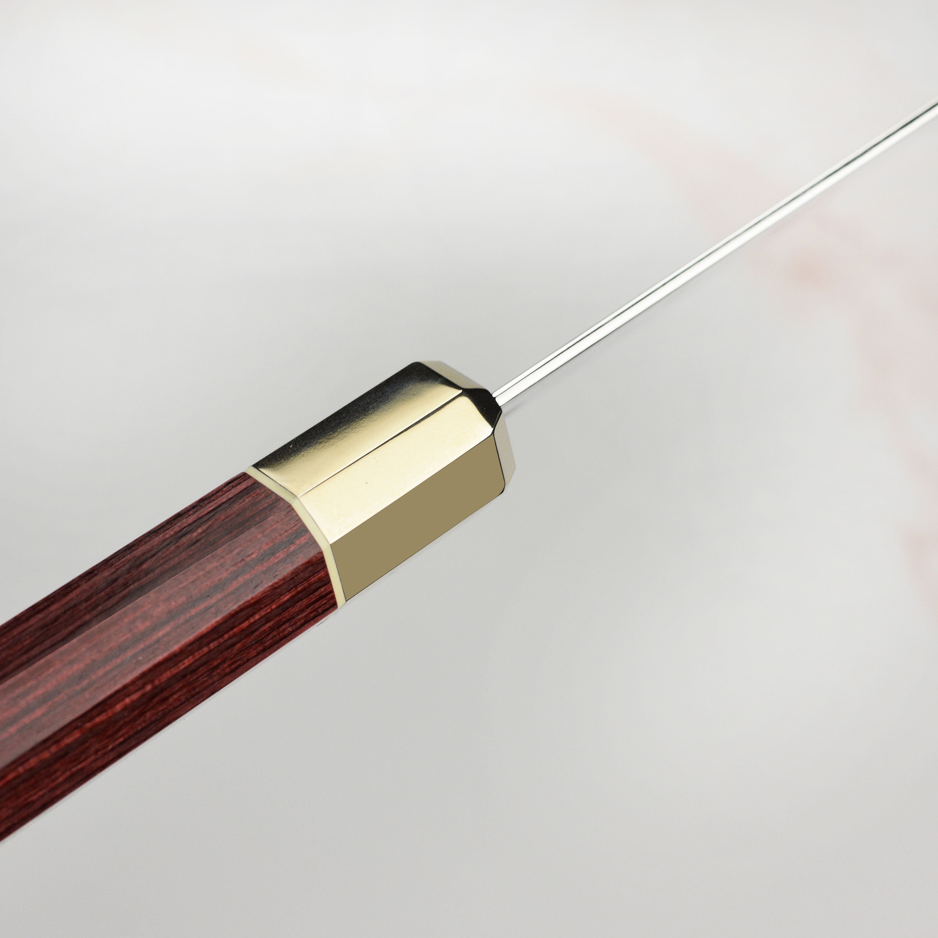 Handcrafted Japanese kitchen knife with traditional design and modern features