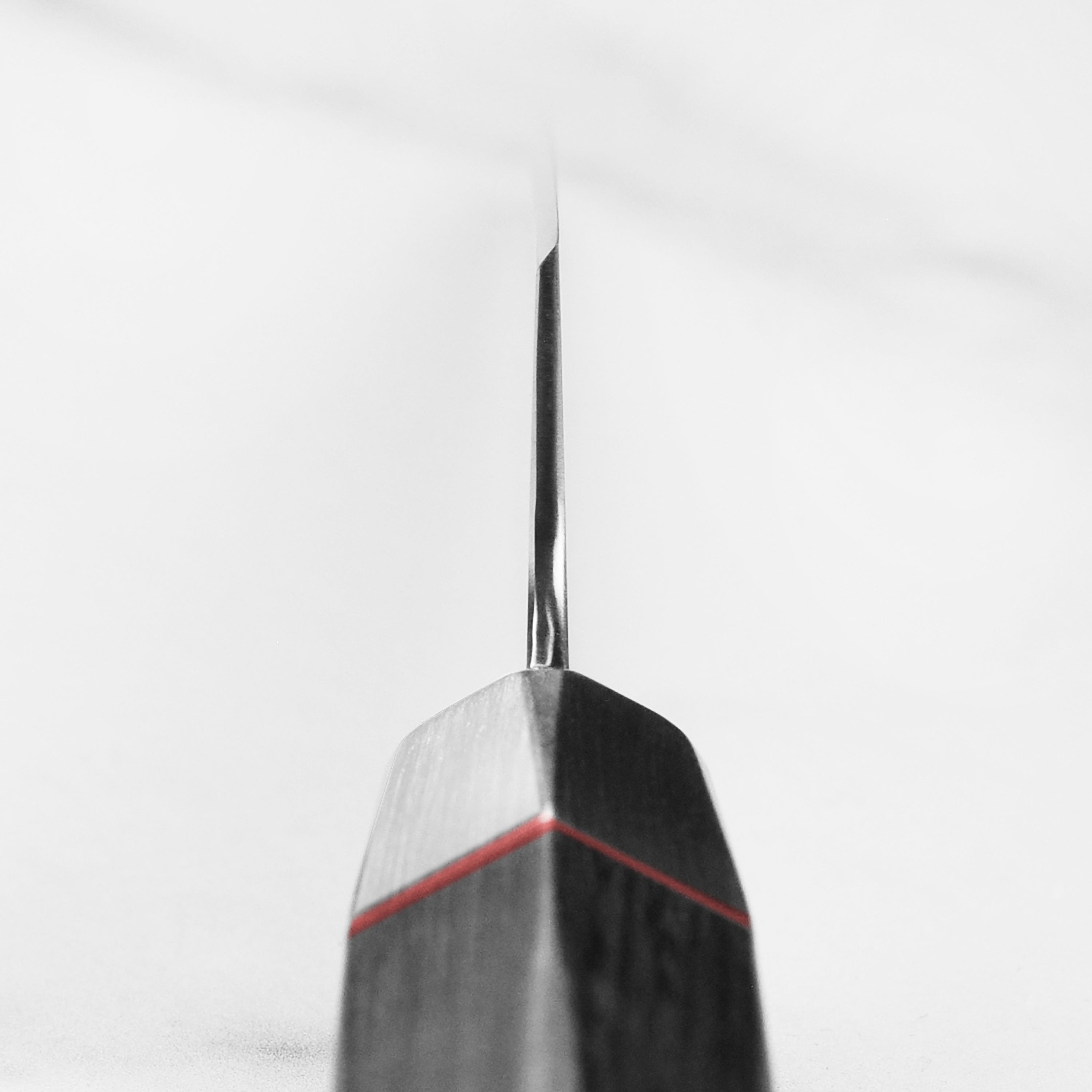 Close-up view of Seki City Premium VG10 Honesuki Knife showcasing its blade and handle design.