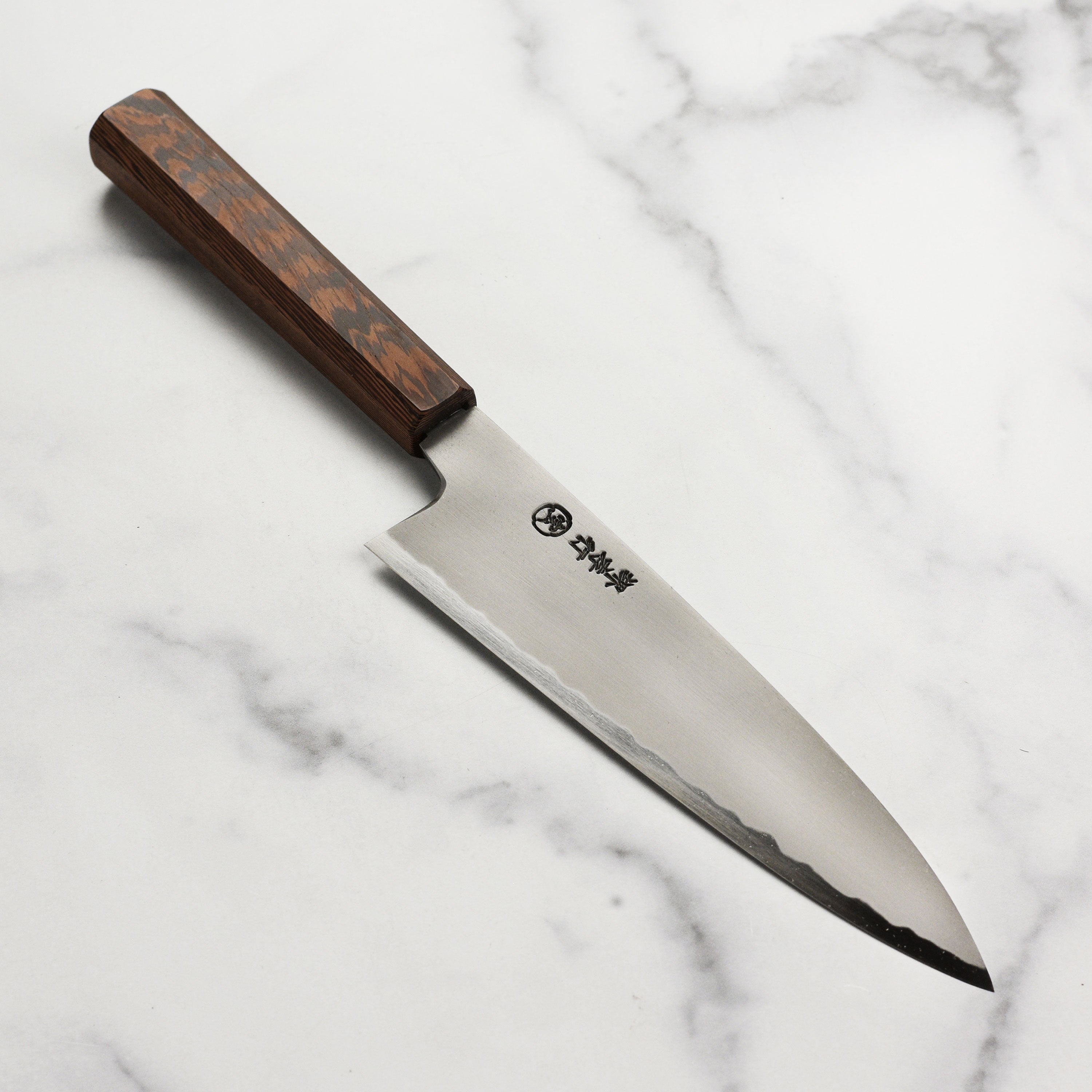 Close-up of the Premium Hand-Forged Shirogami 8.25