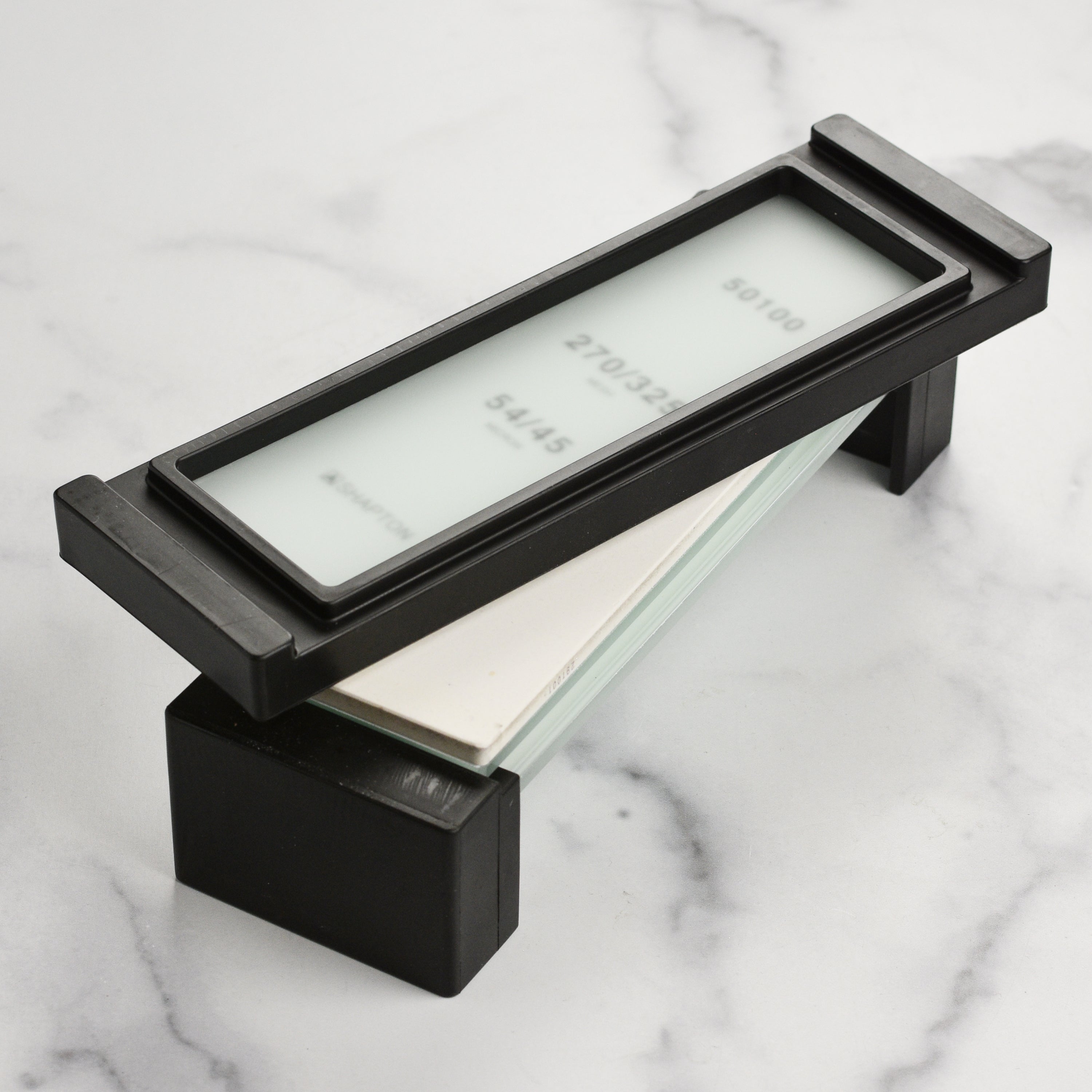 Shapton diamond lapping plate showing smooth surface for sharpening tools.