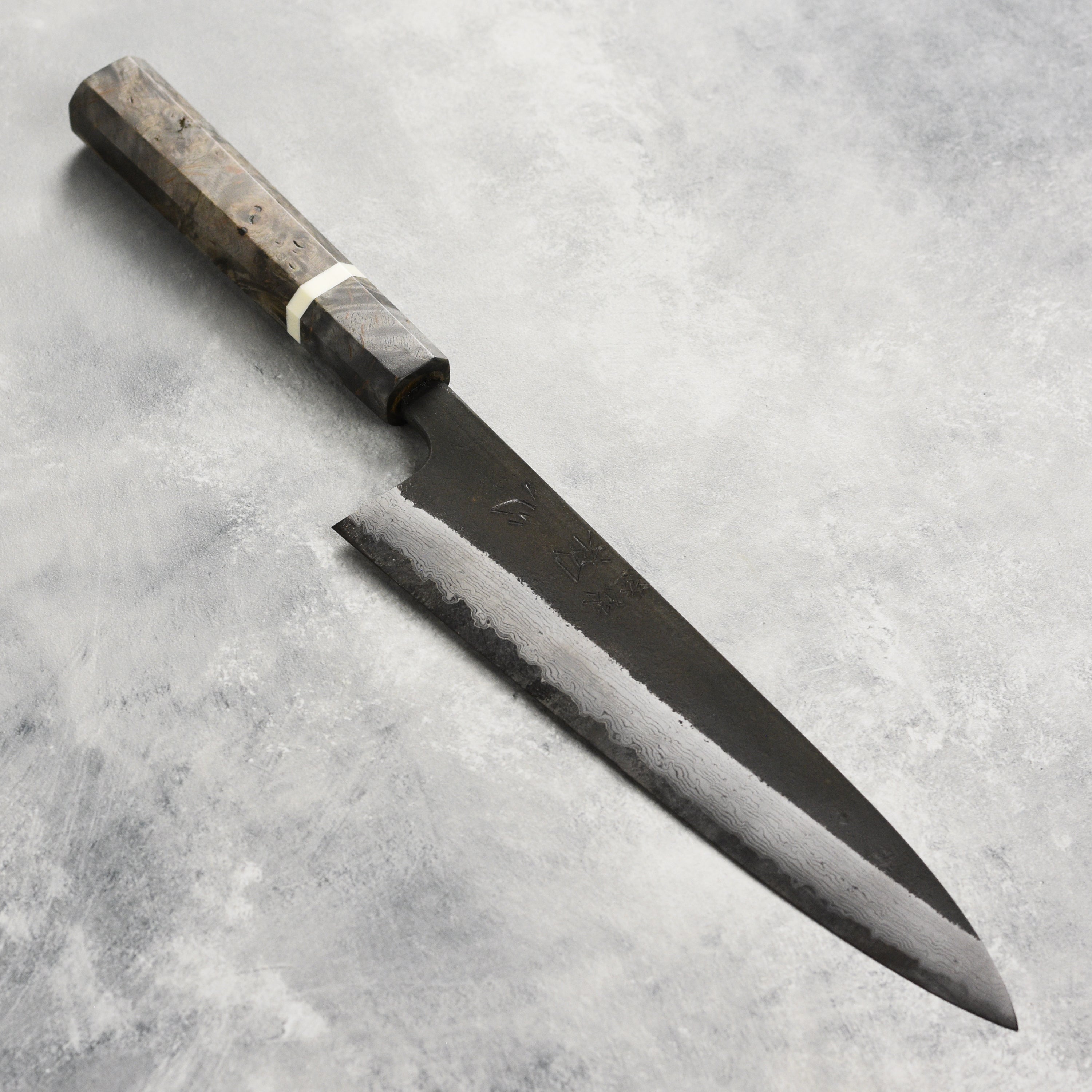 Hatsukokoro Gyuto Knife with Stabilized Birch Handle - Perfect for Chefs
