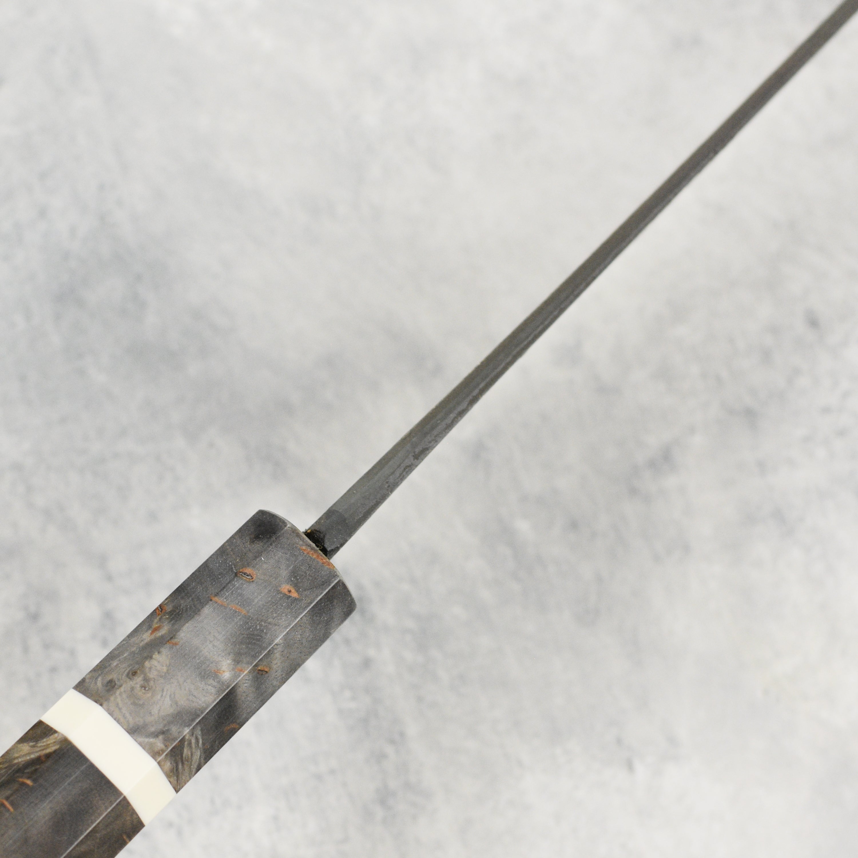 Elegant Display of Hatsukokoro Shinkiro Aogami Super Gyuto Knife