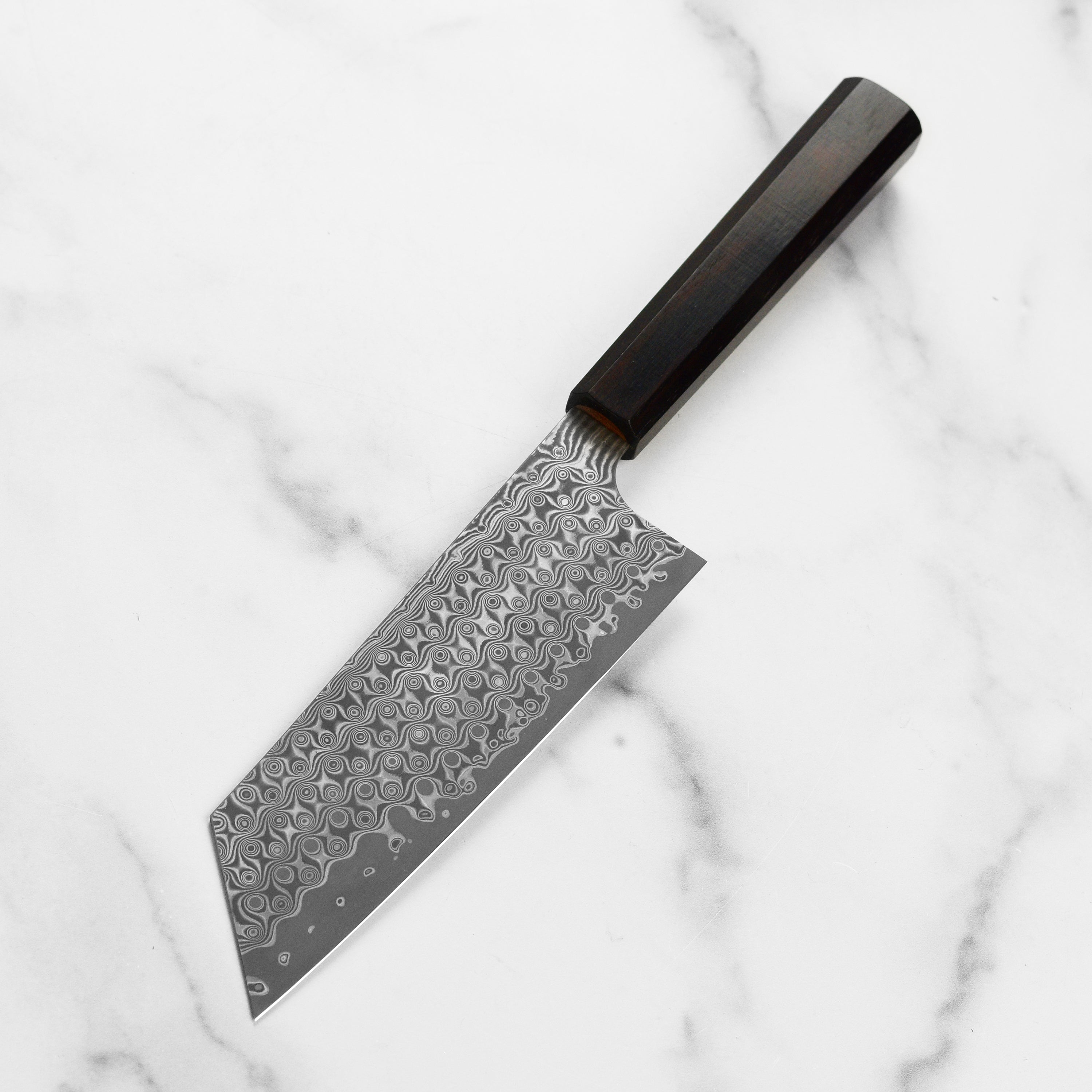 Nigara Anmon SG2 Damascus Kiritsuke Nakiri Knife - Image 4