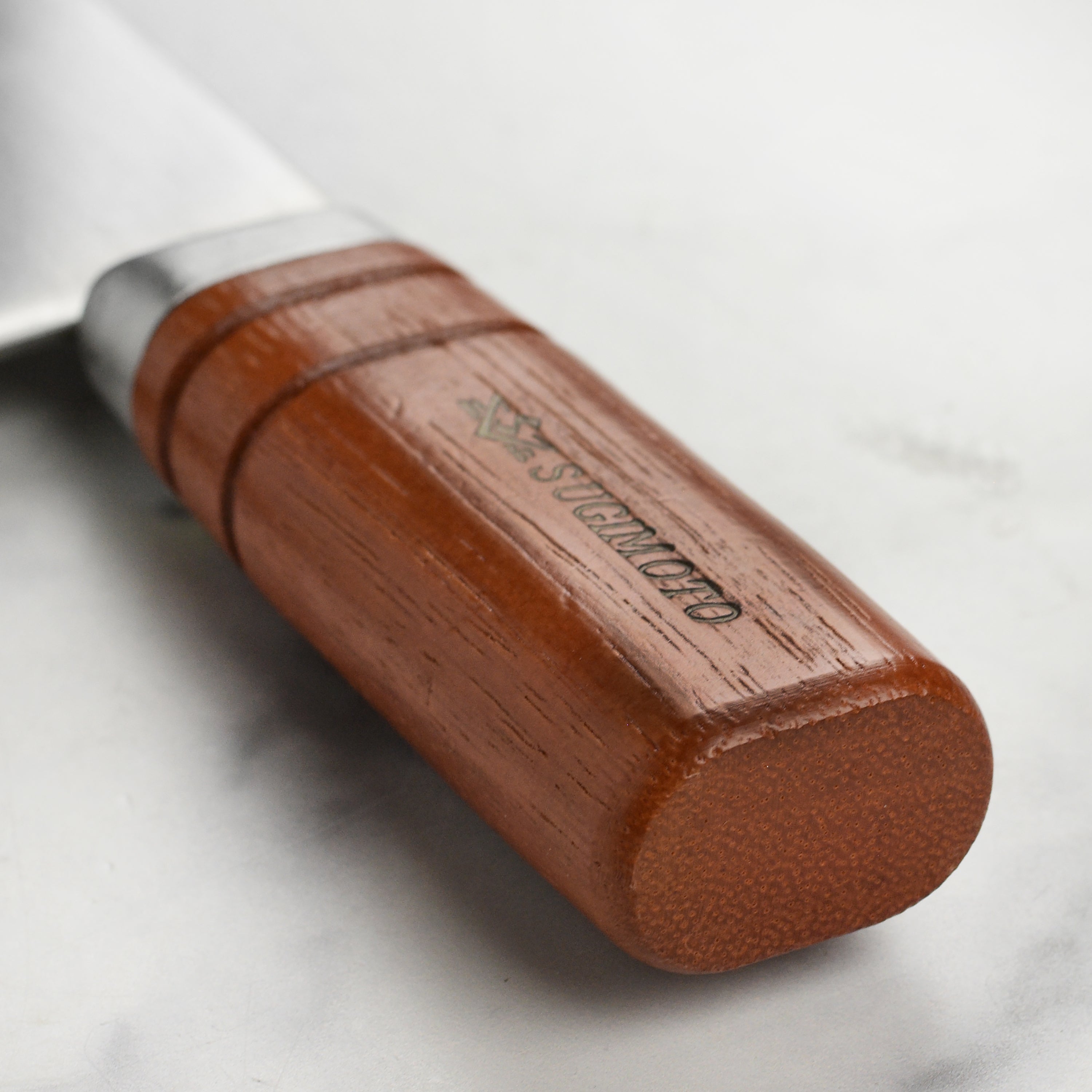 Top view of the 7.5-inch kitchen cleaver for precise slicing