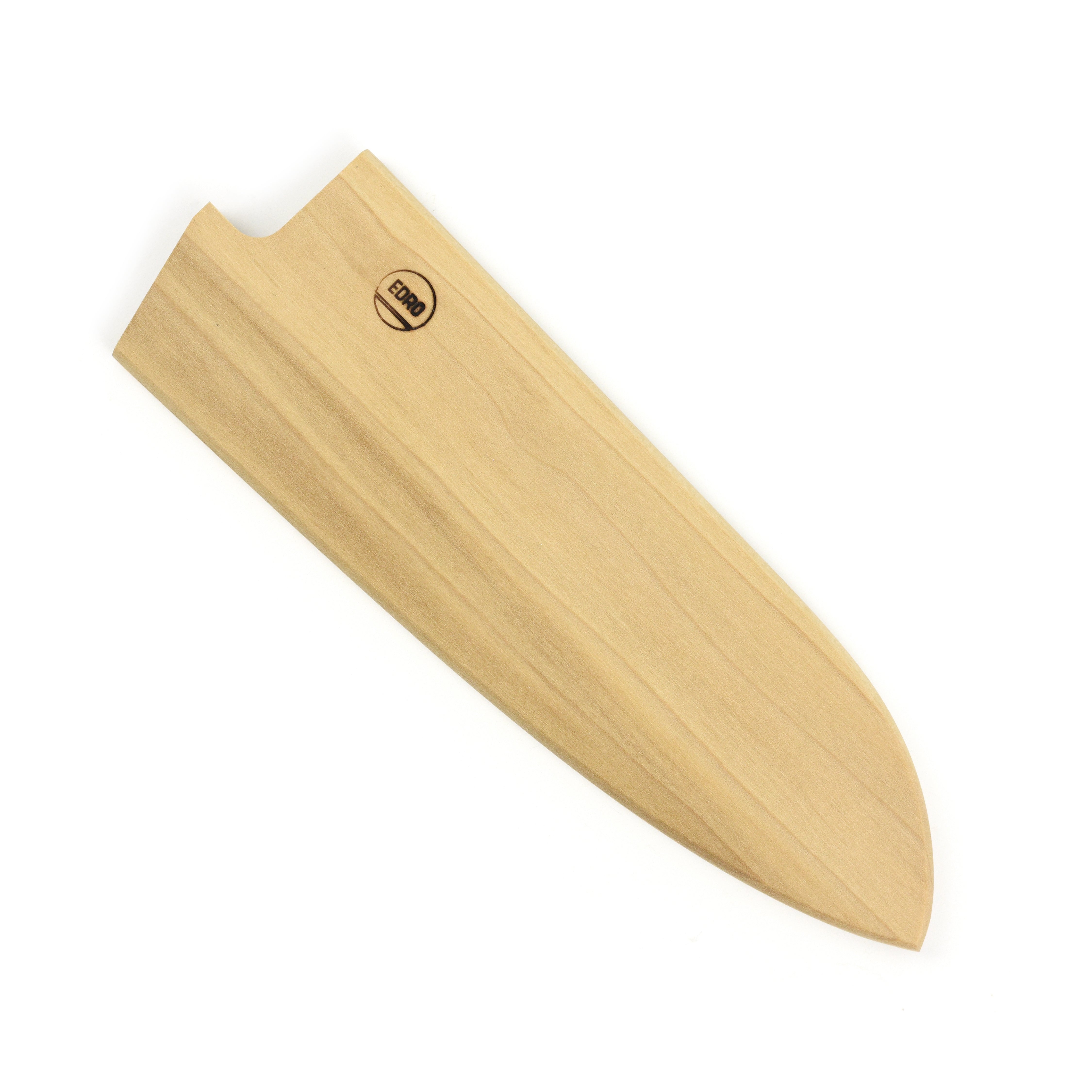 Premium magnetic knife holder showcasing a 6.5" Santoku knife securely held in place, highlighting its elegant design.