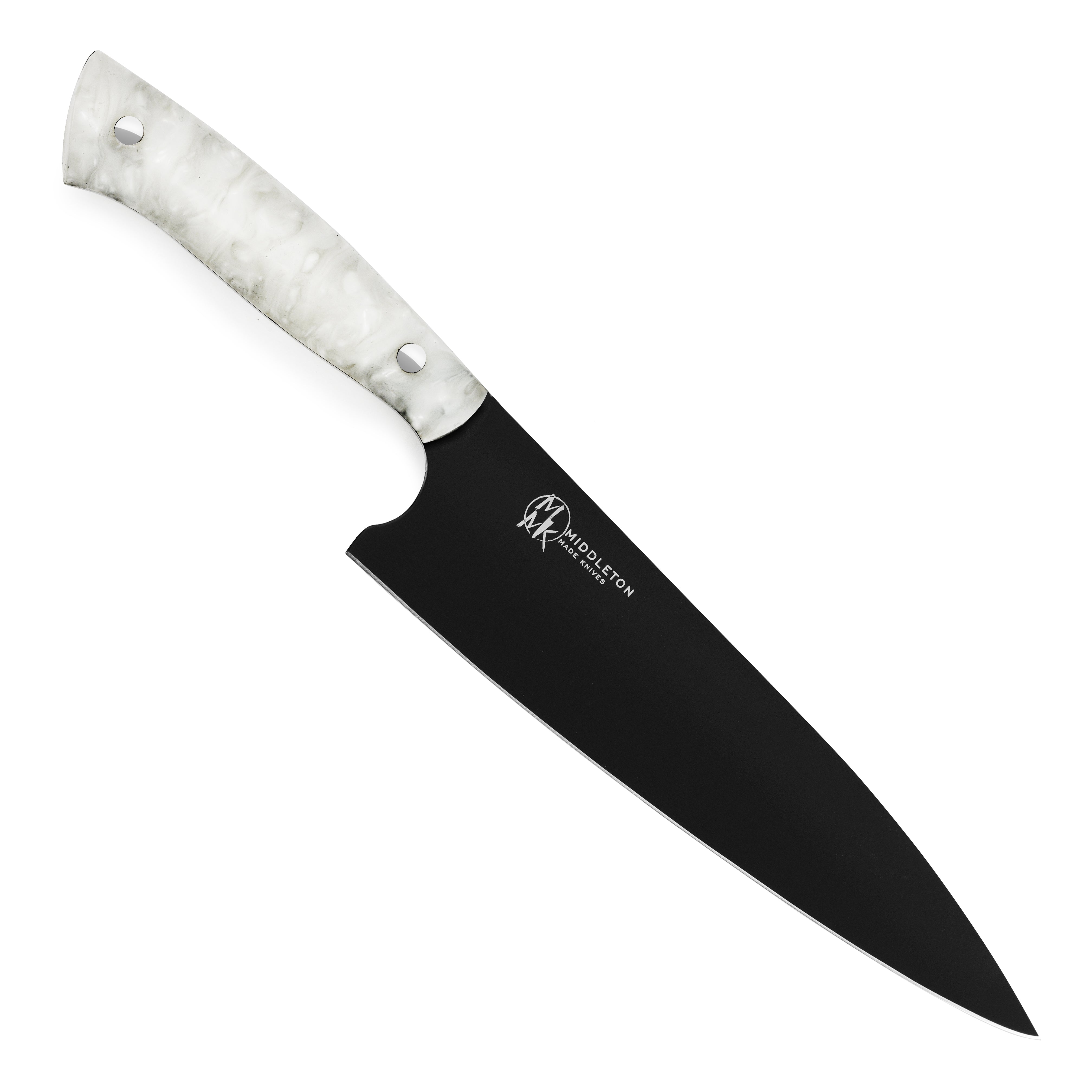 Middleton Pearl Echo 8-inch Japanese chefs knife with ergonomic handle and sleek finish