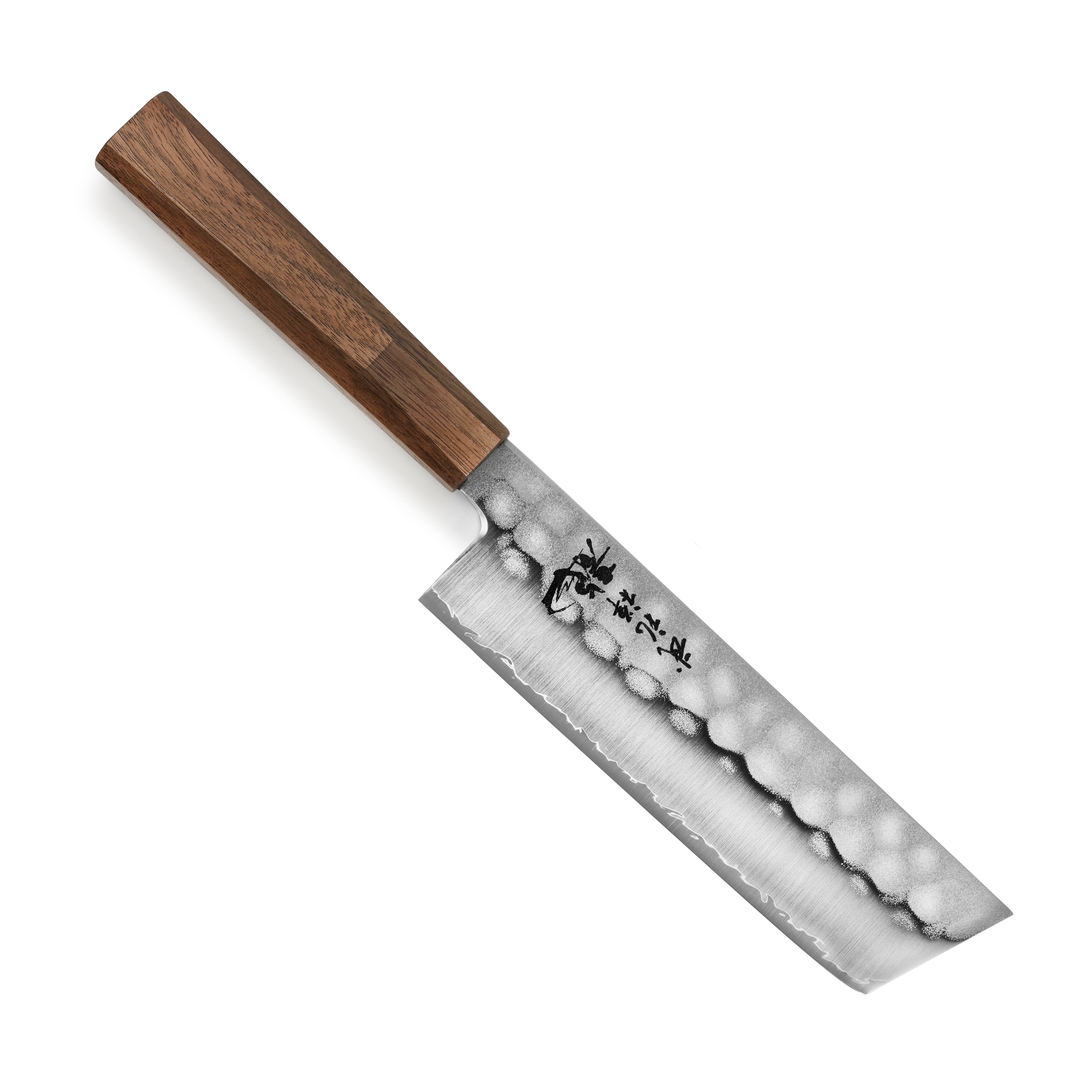 Top view of the Ryusen Blazen Ryu Wa SG2 Nakiri showing its 6.1-inch blade and handle for precise vegetable cutting