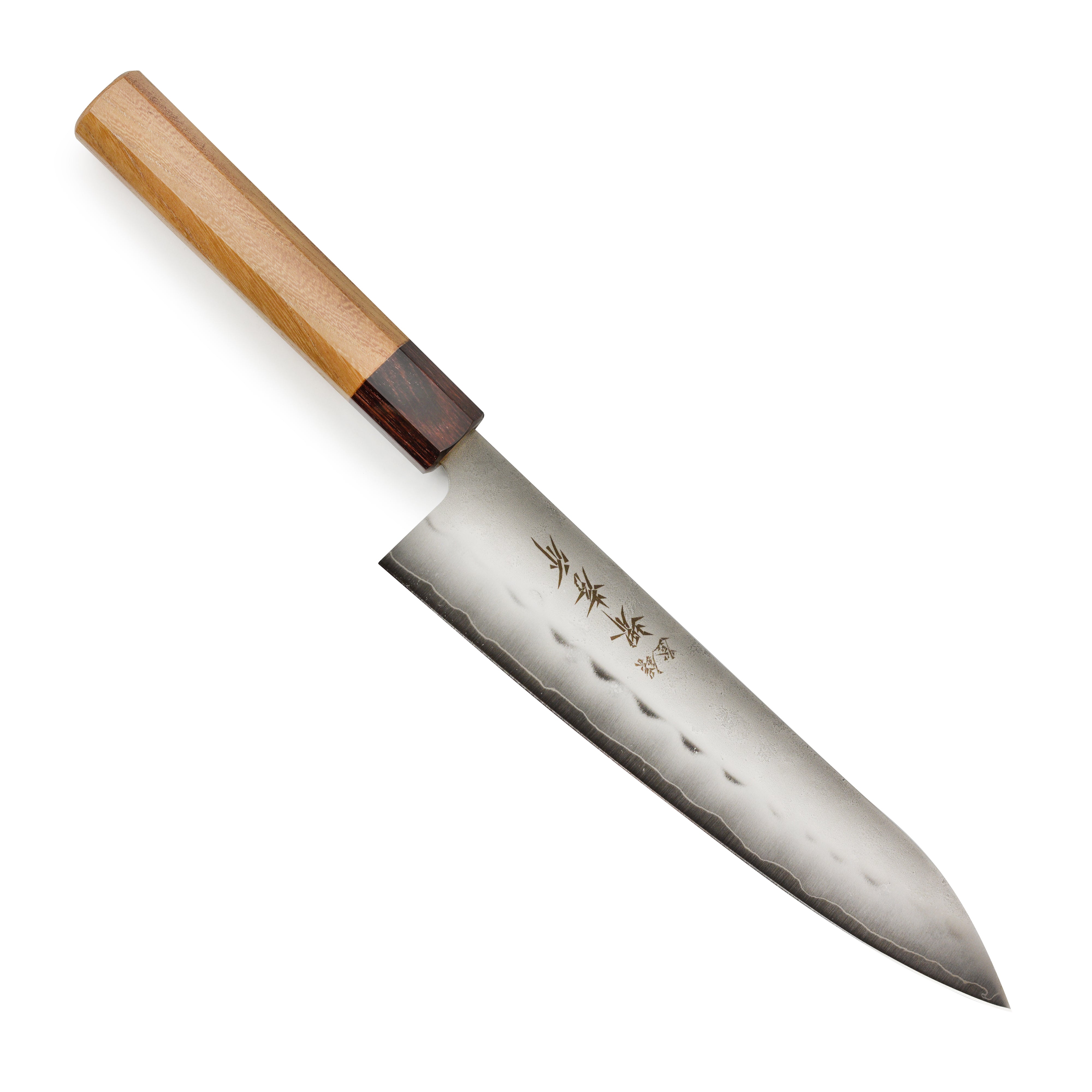 Takayuki Ginsan Nashiji Gyuto with detailed blade finish for professional chefs