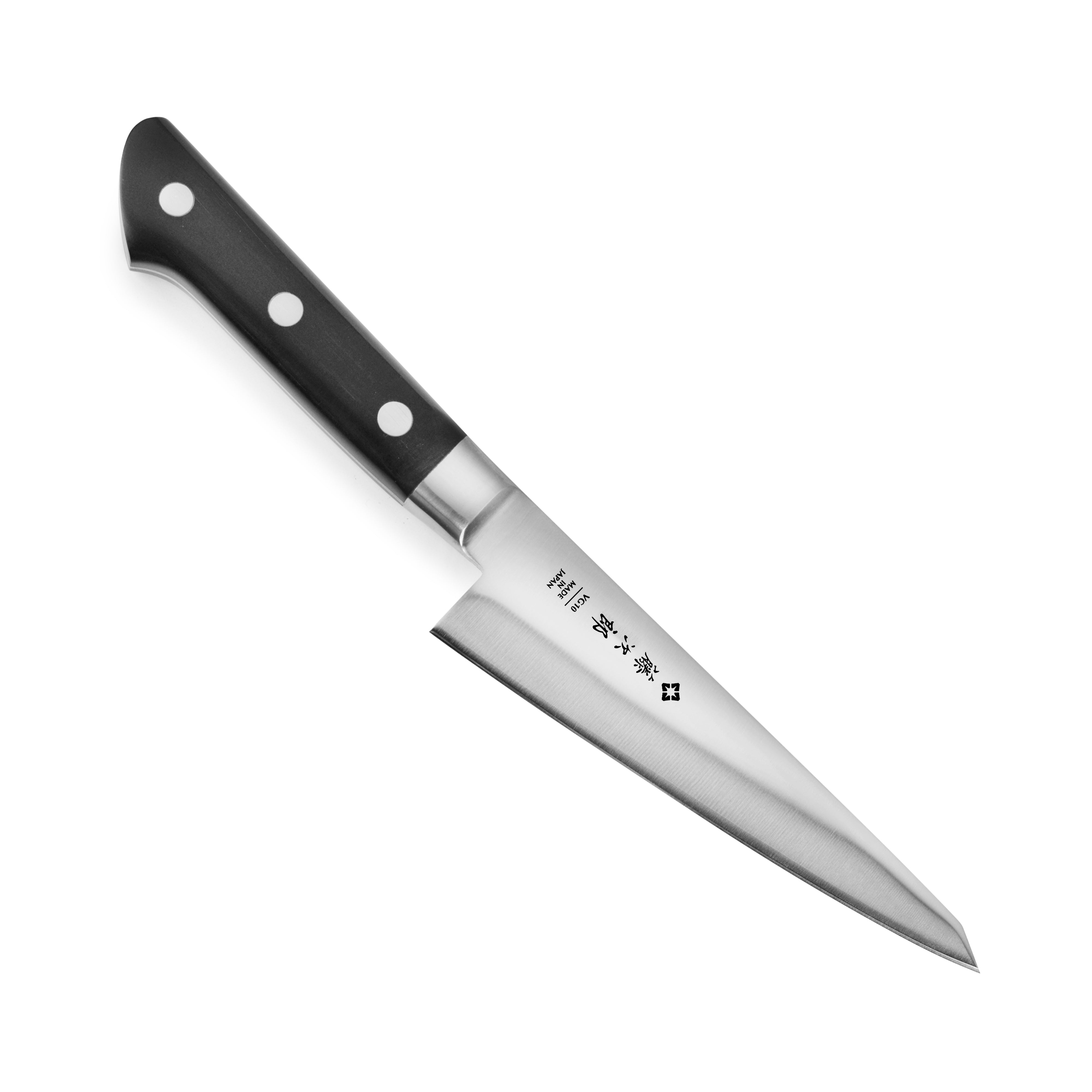 Tojiro Classic 6 inch boning knife showcasing the full tang design and micarta handle.