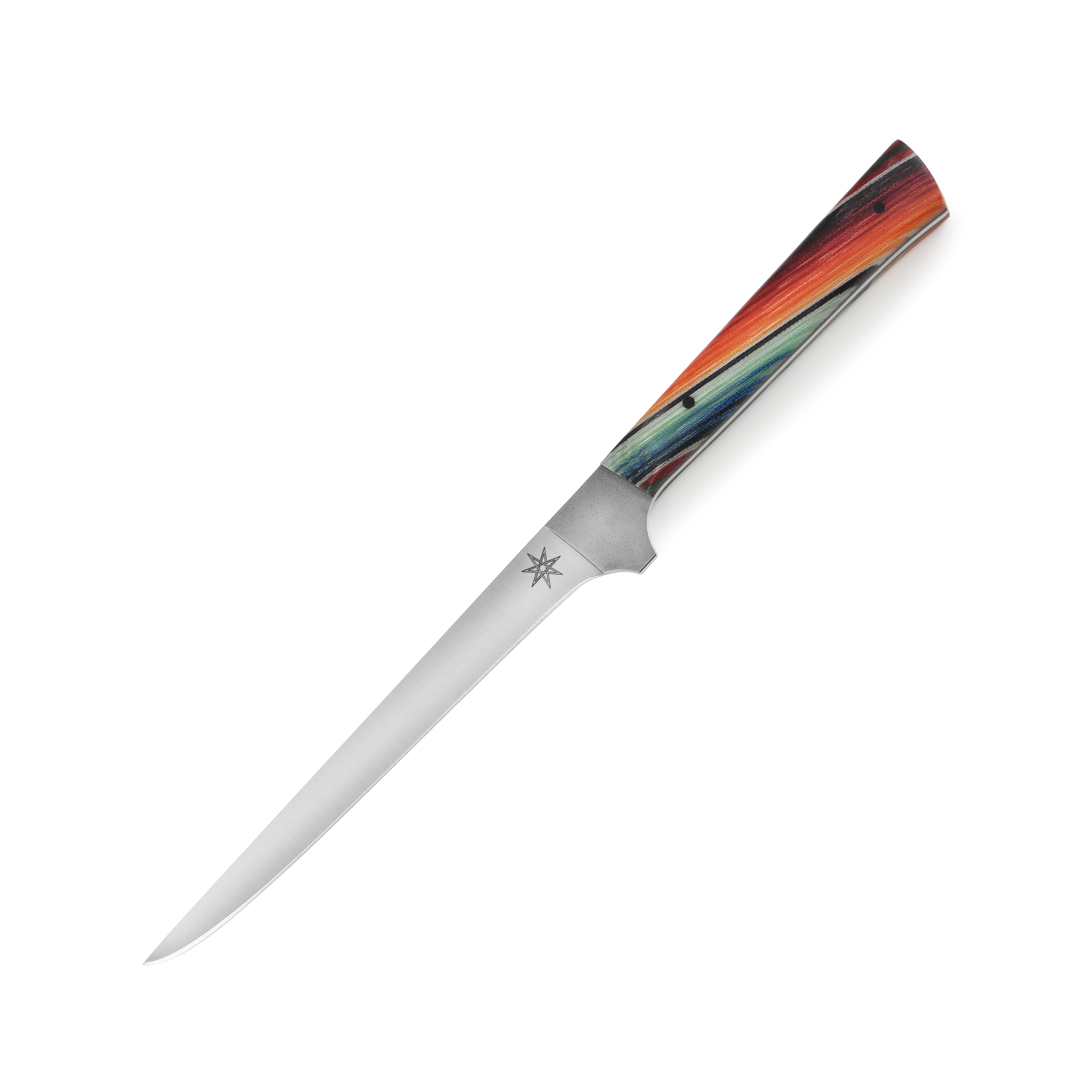 Close-up of Town Cutler Baja 6" Precision Boning Knife showing the sharp edge and handle