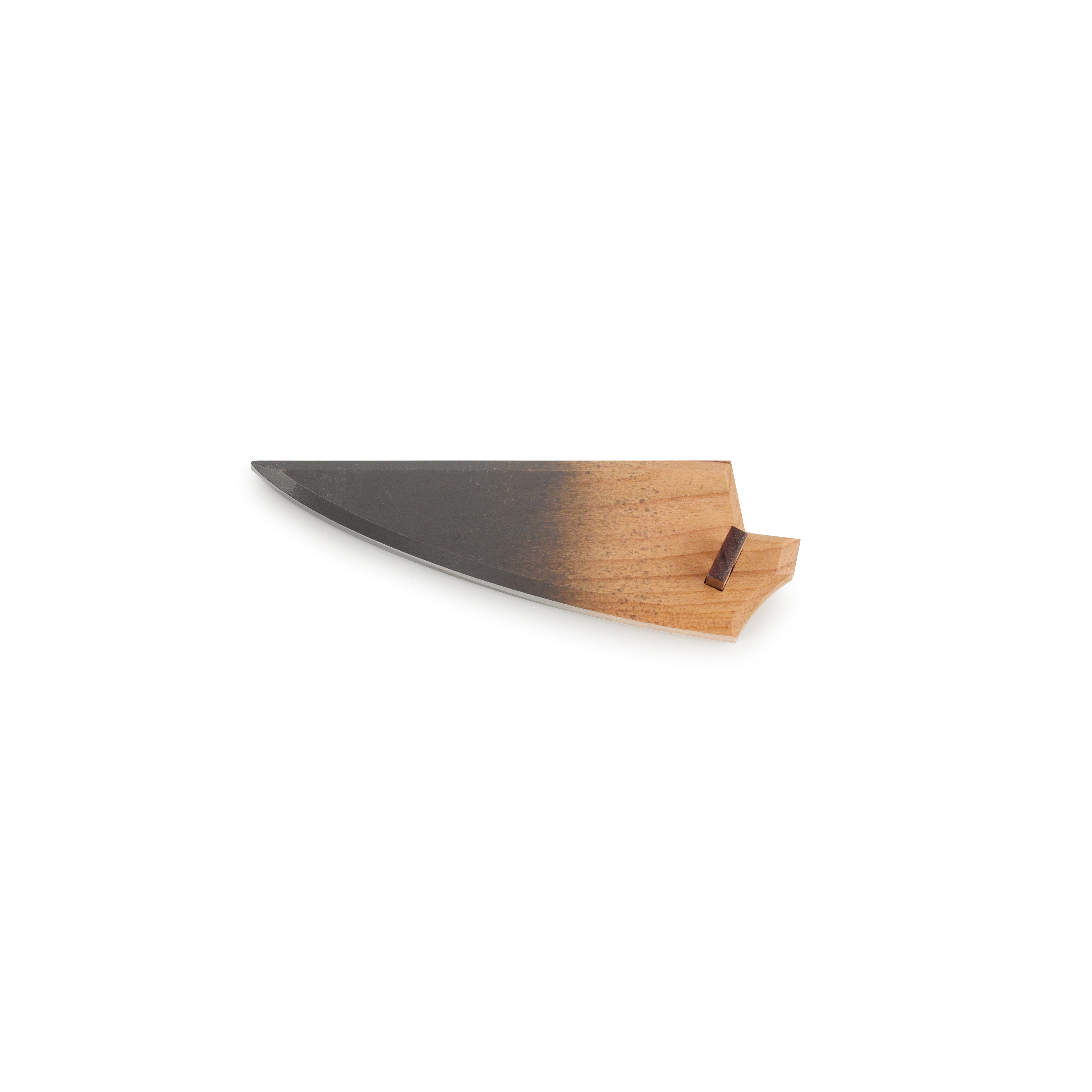 Elegant blue saya showcasing the Town Cutler 3" paring knife with cherry wood design.