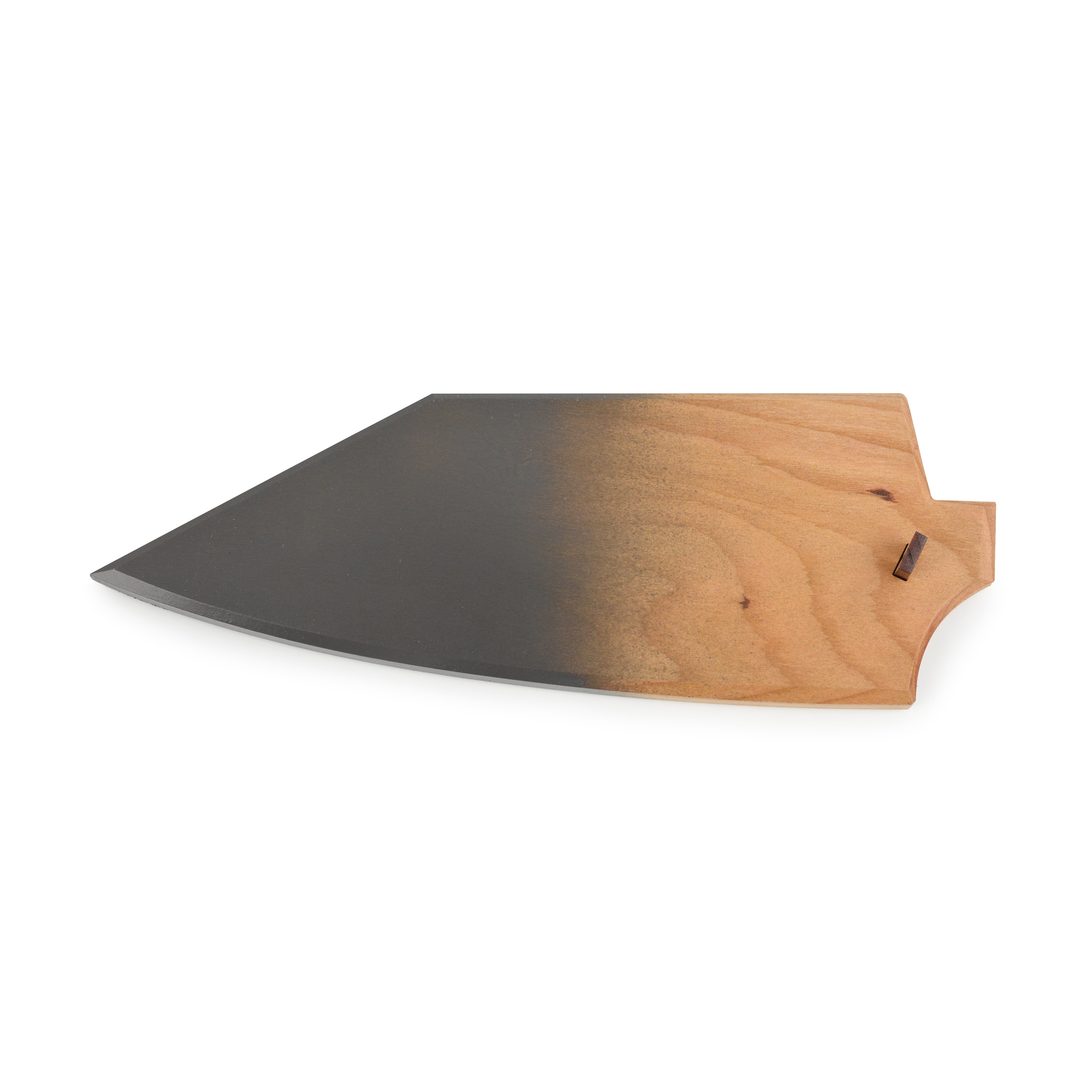 Town Cutler eXo Blue knife saya showcasing cherry wood design for 7.5" chopper.