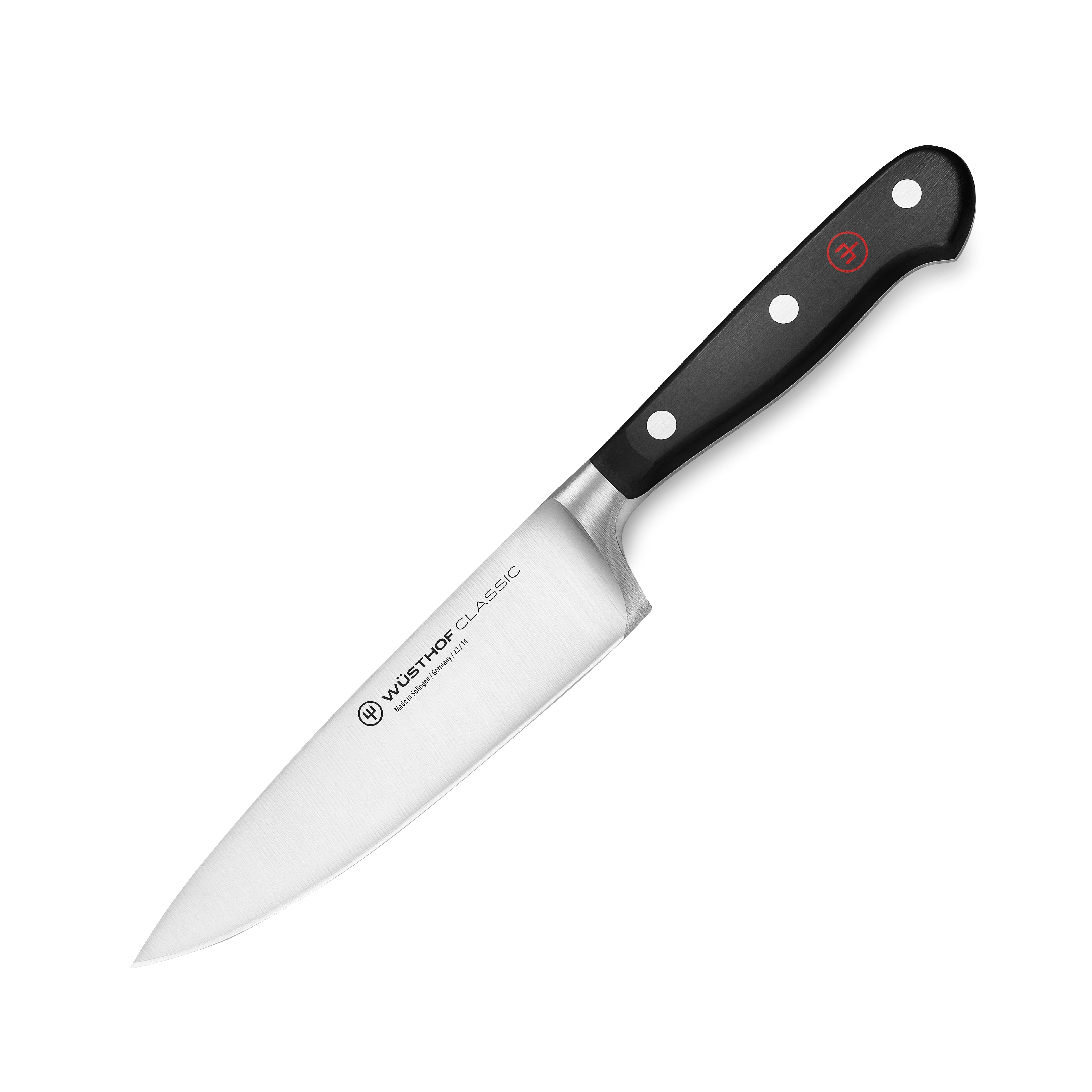 Wusthof Classic 5-inch chefs knife with a sharp stainless steel blade and ergonomic handle