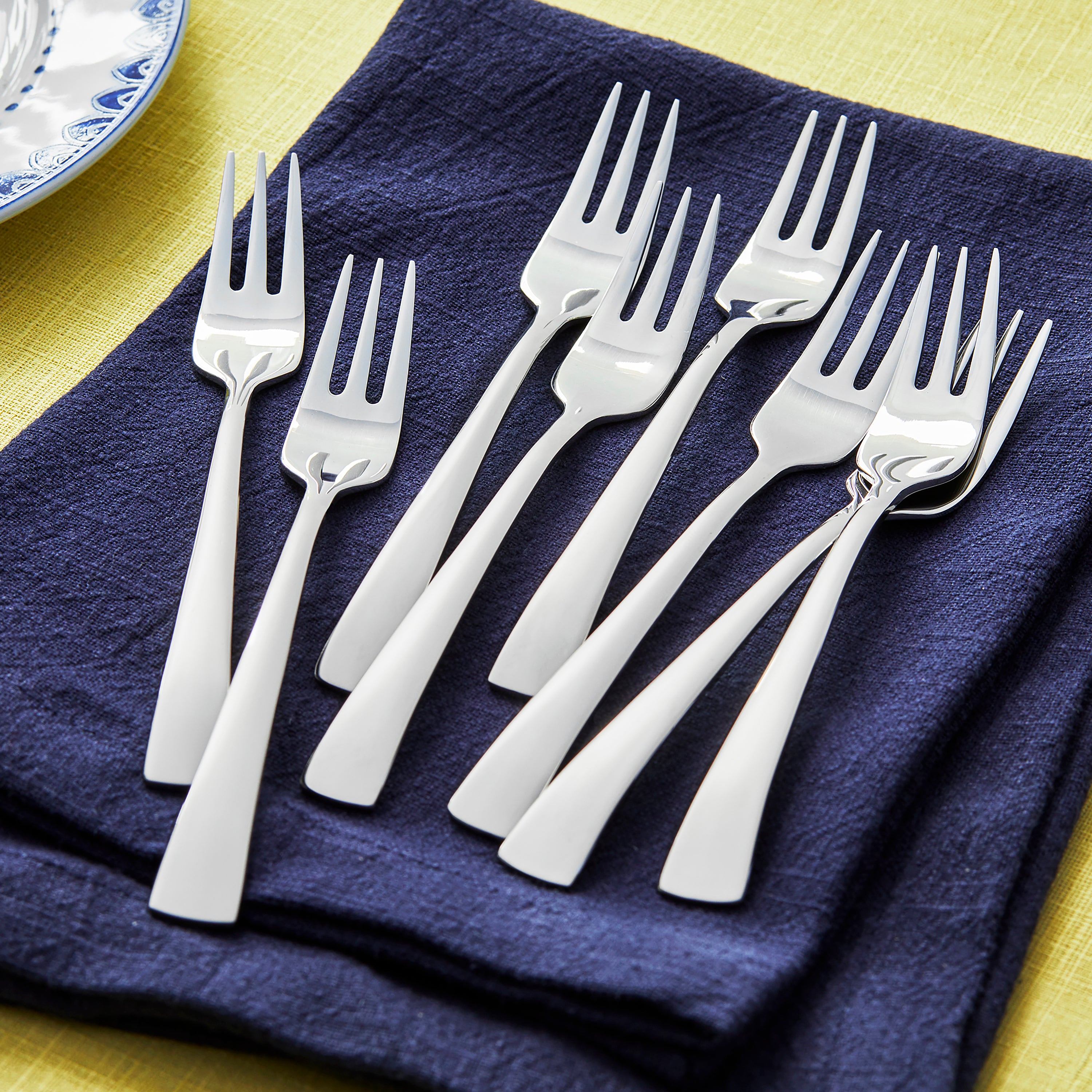 Hostess serving set including spoon, fork, and butter spreader for holidays