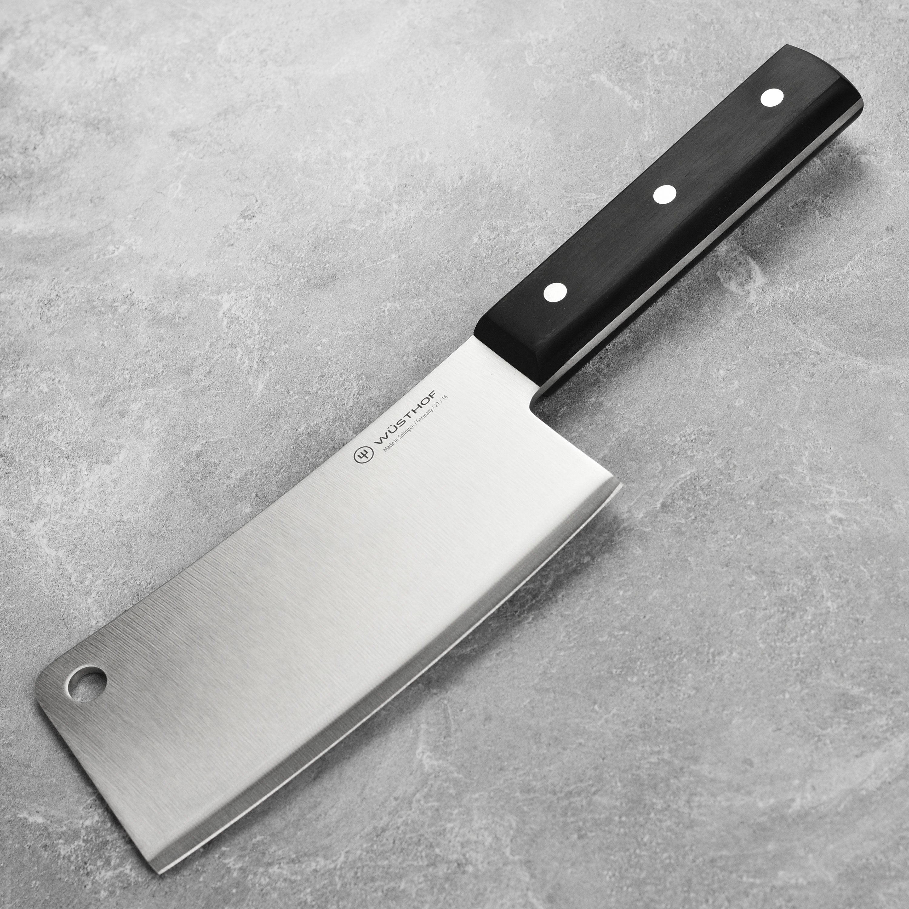 Wüsthof 6-inch meat cleaver with sharp blade and ergonomic handle