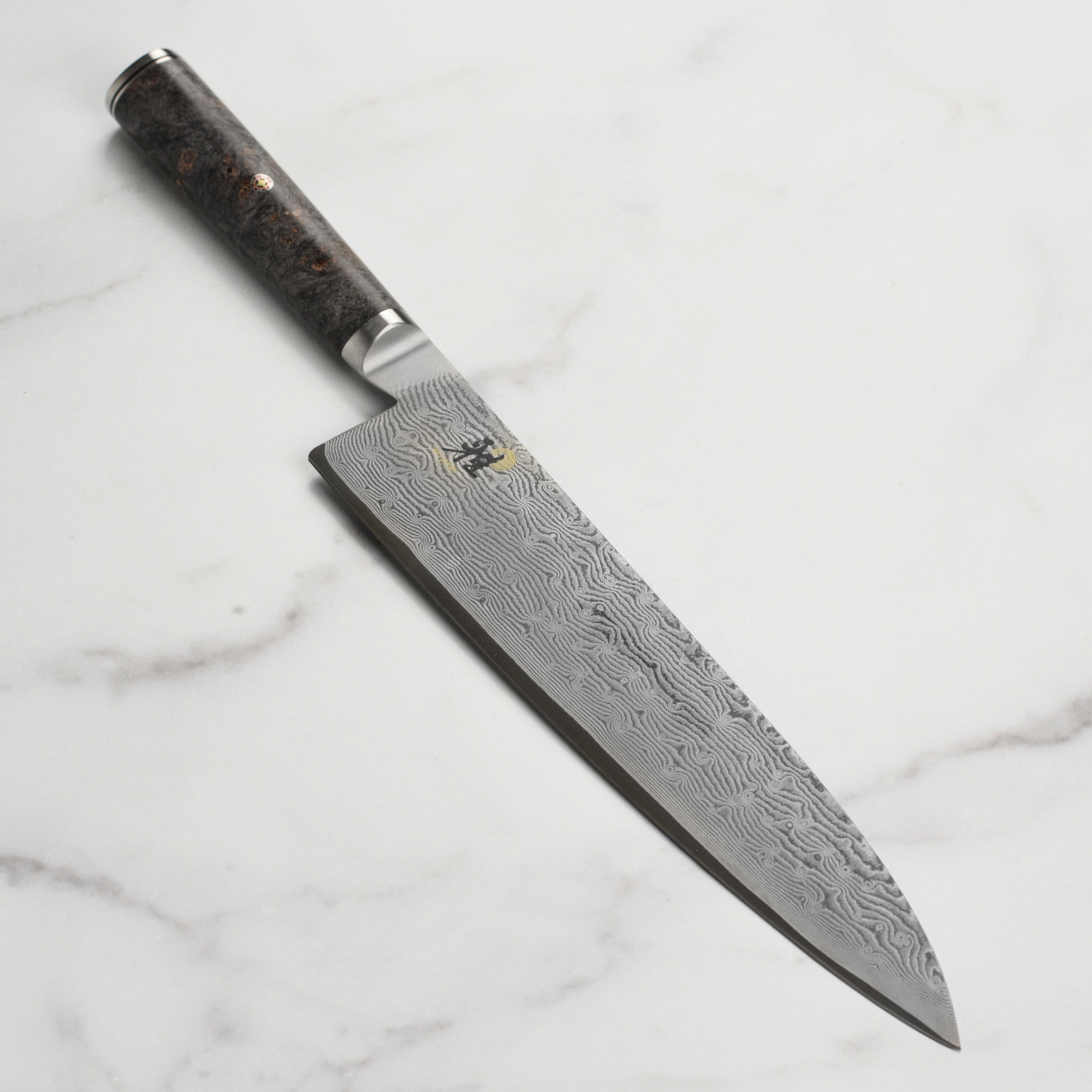 Close-up of the Miyabi Black 9.5