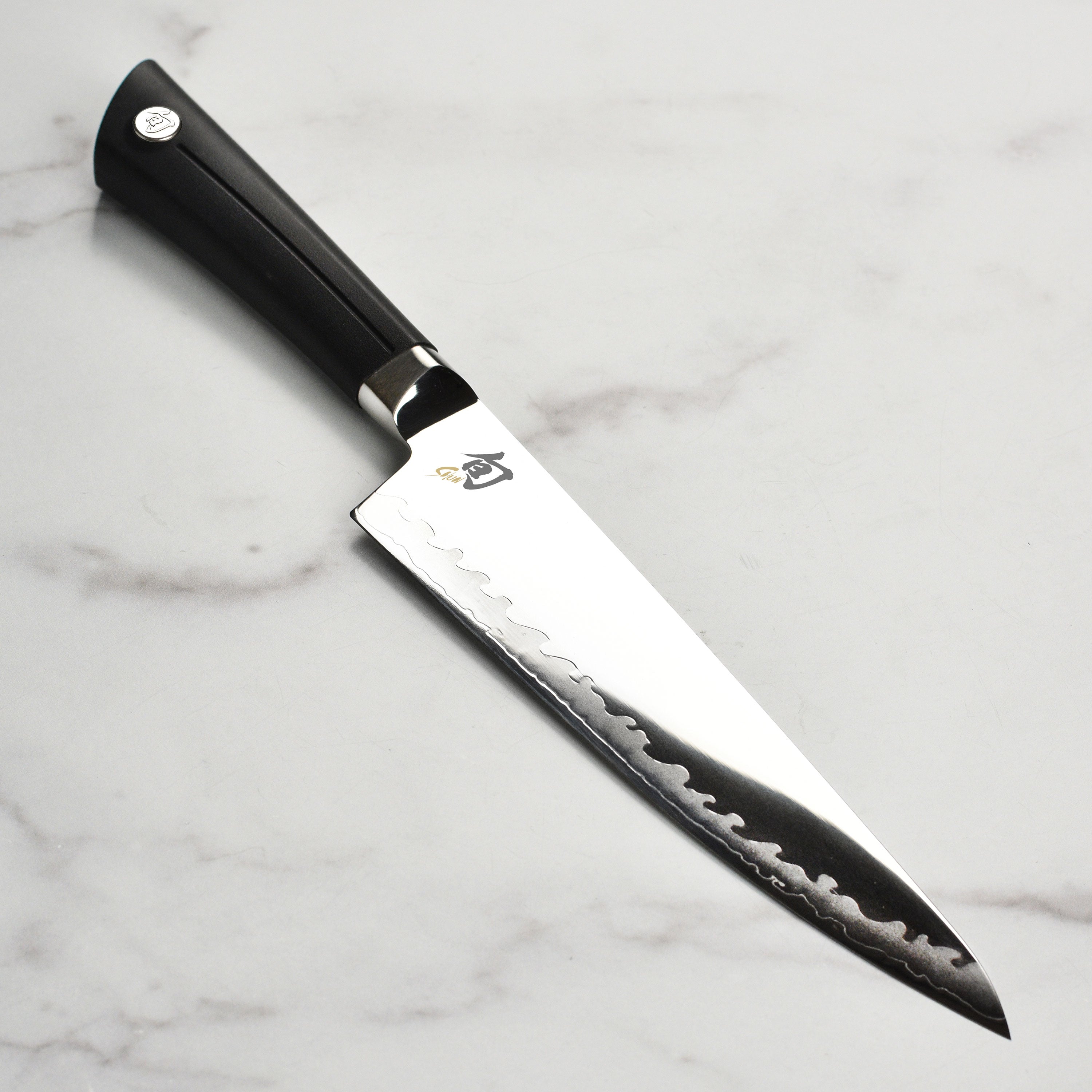 Shun Sora 8-inch handcrafted Japanese chef's knife with layered blade and traditional handle design