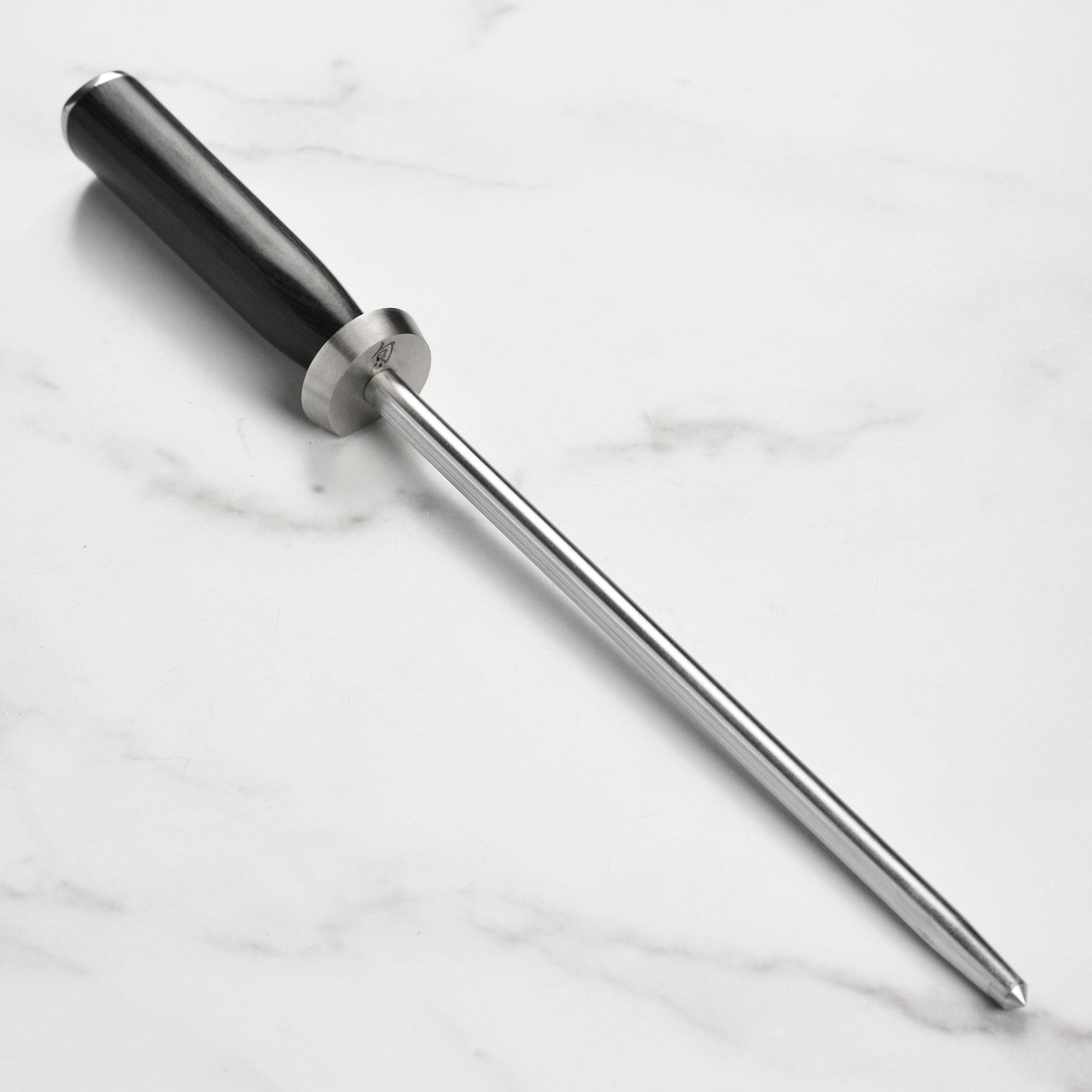 Shun Classic 9-inch honing steel with dual sides for precision sharpening