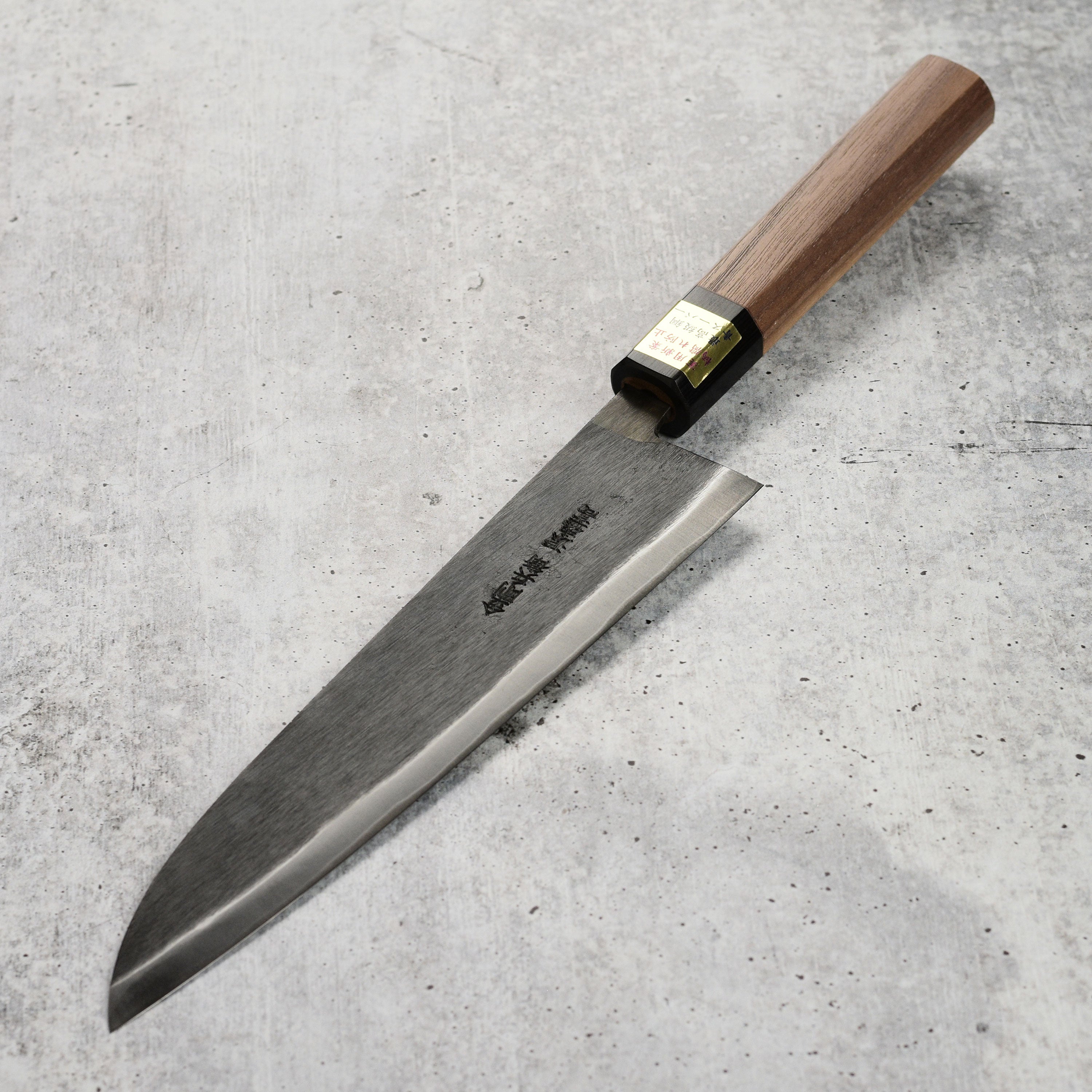 Moritaka 8.25 inch Aogami Super carbon steel Gyuto with hand-forged blade and walnut handle
