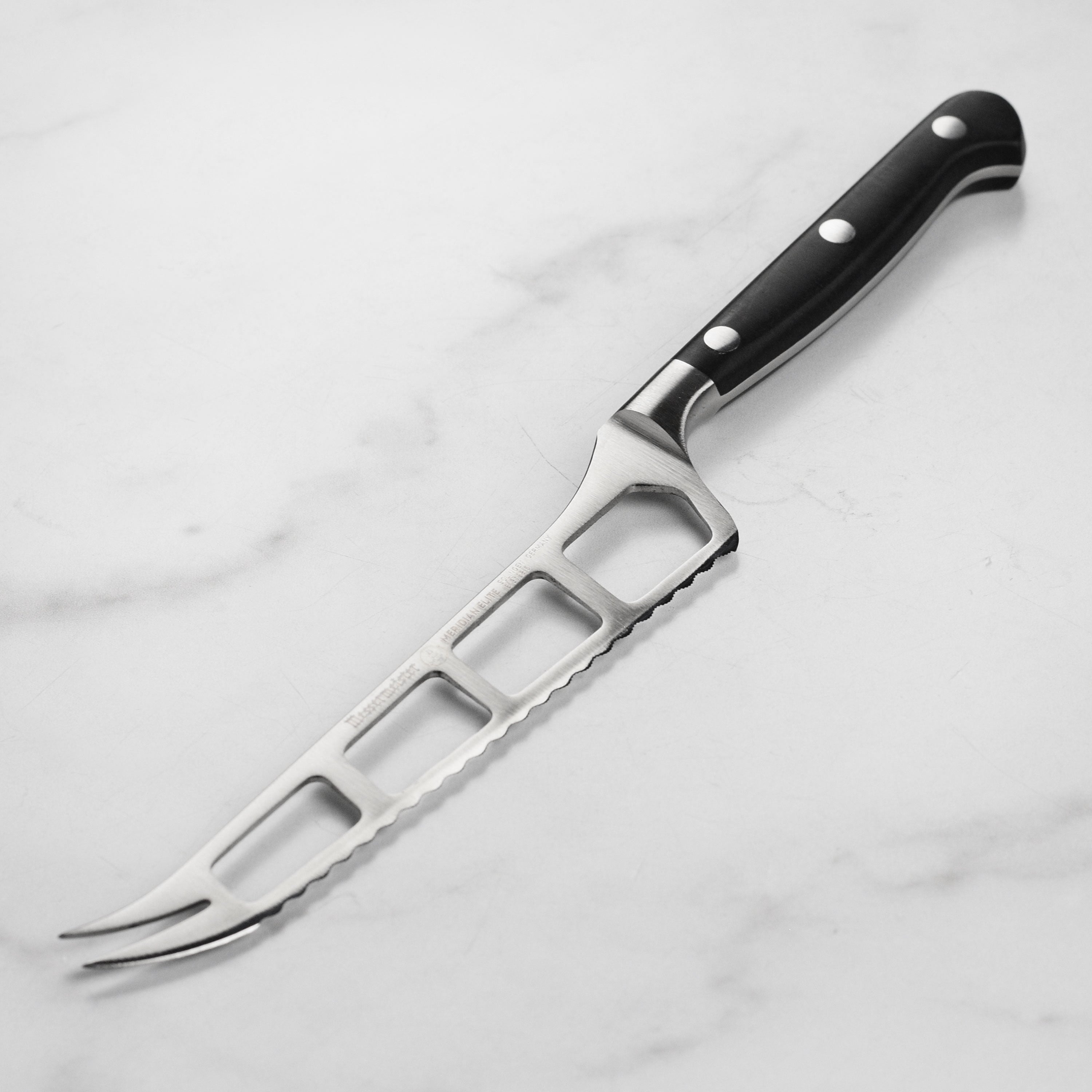 Messermeister Meridian Elite 5-inch soft cheese knife with ergonomic handle