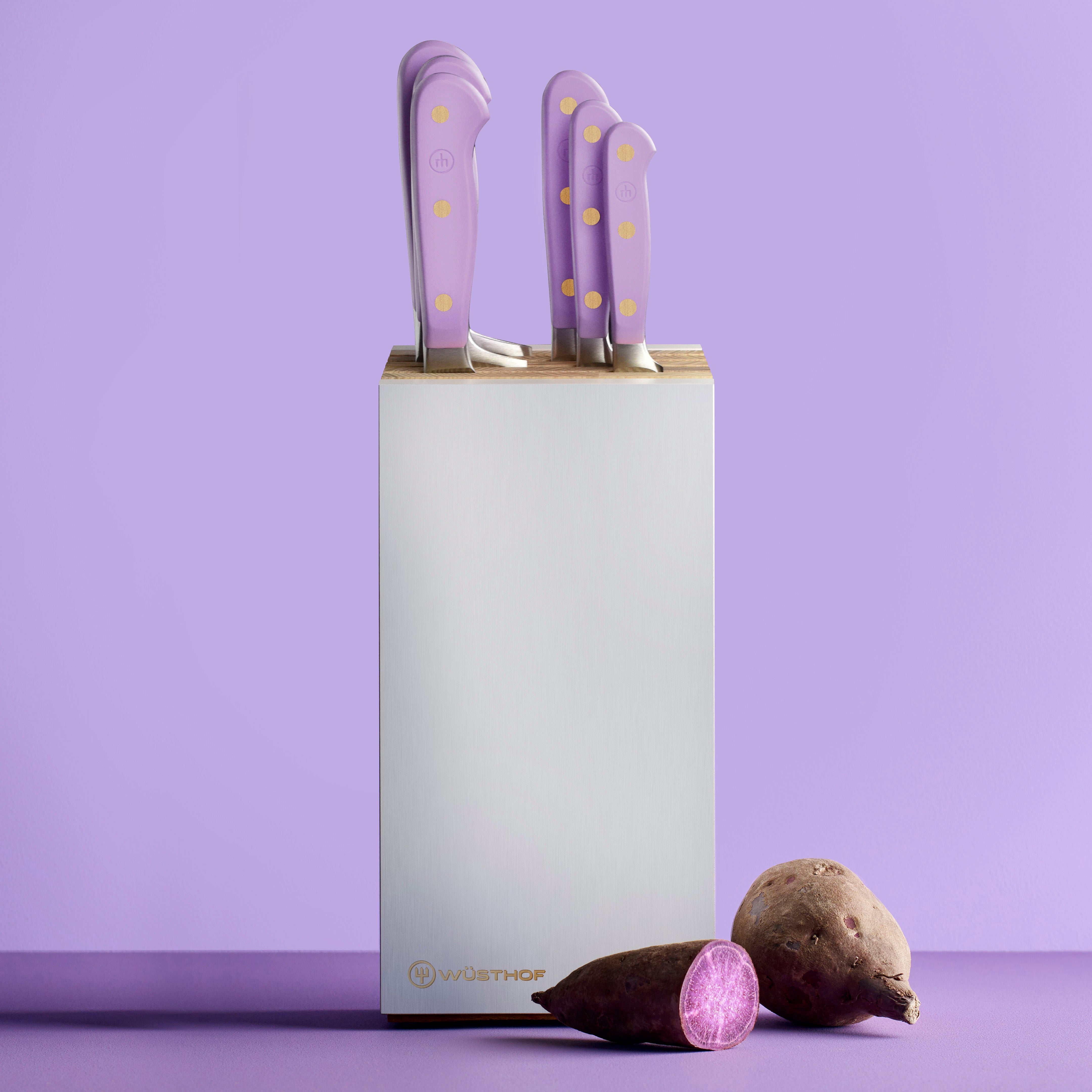 Wüsthof Classic knife set showcasing the sharpest chef knives for home chefs.